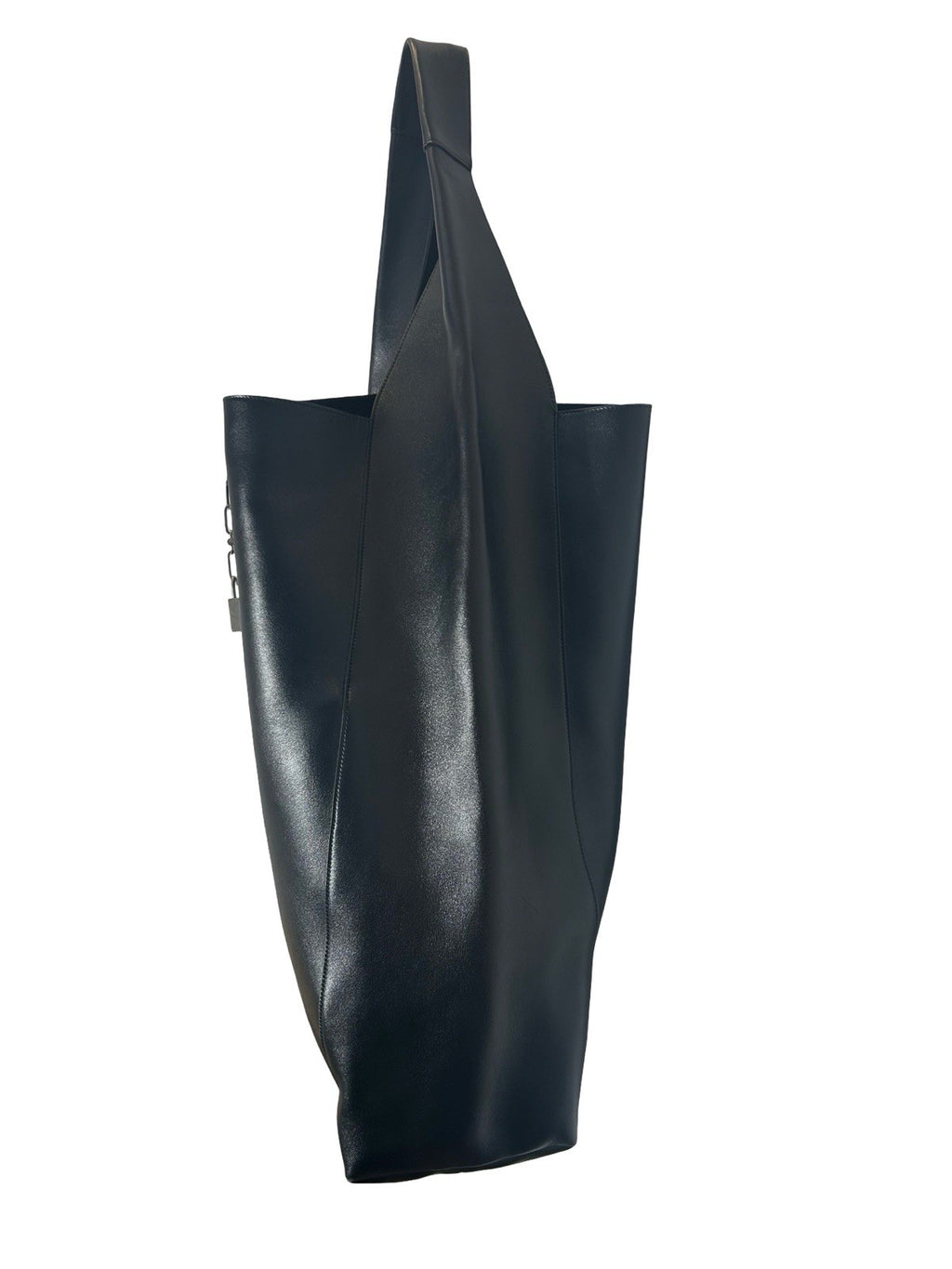 Saint Laurent Tanger tote bag in black smooth leather
