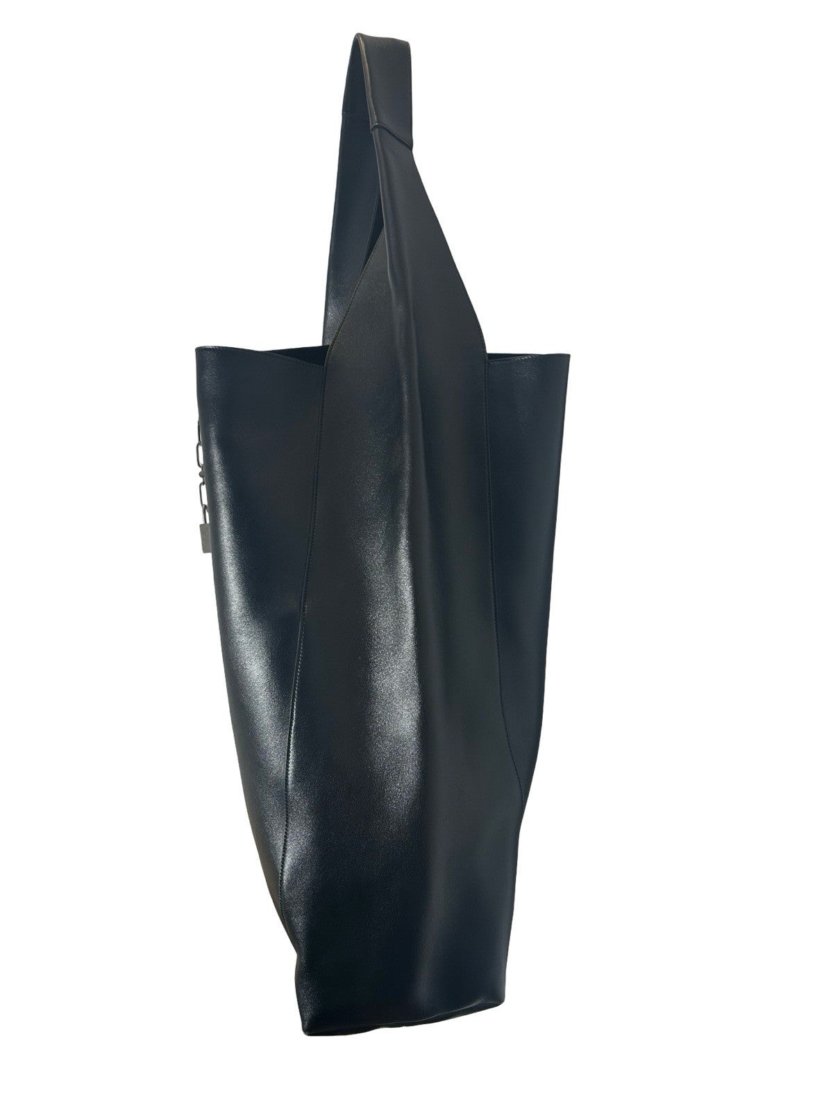 Saint Laurent Tanger tote bag in black smooth leather