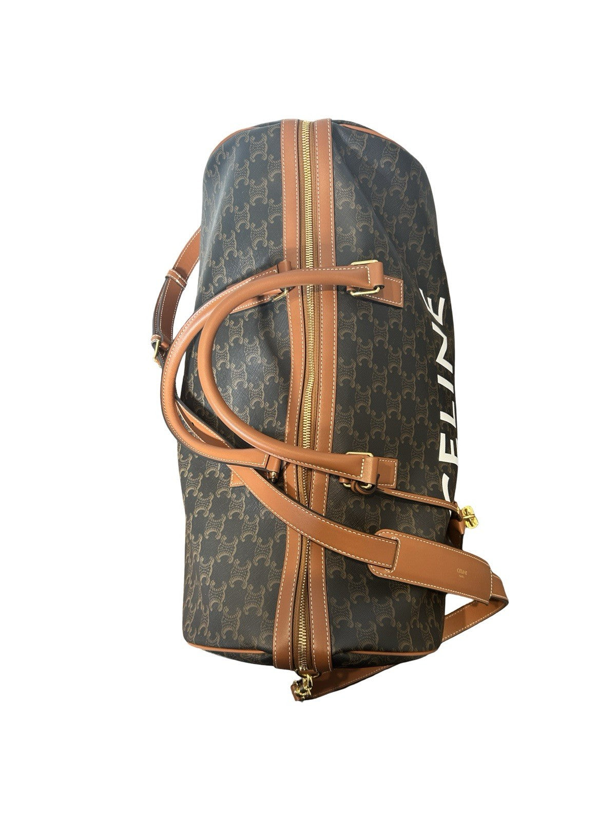 Celine Voyage Duffle Bag Triomphe Coated Canvas Large 
