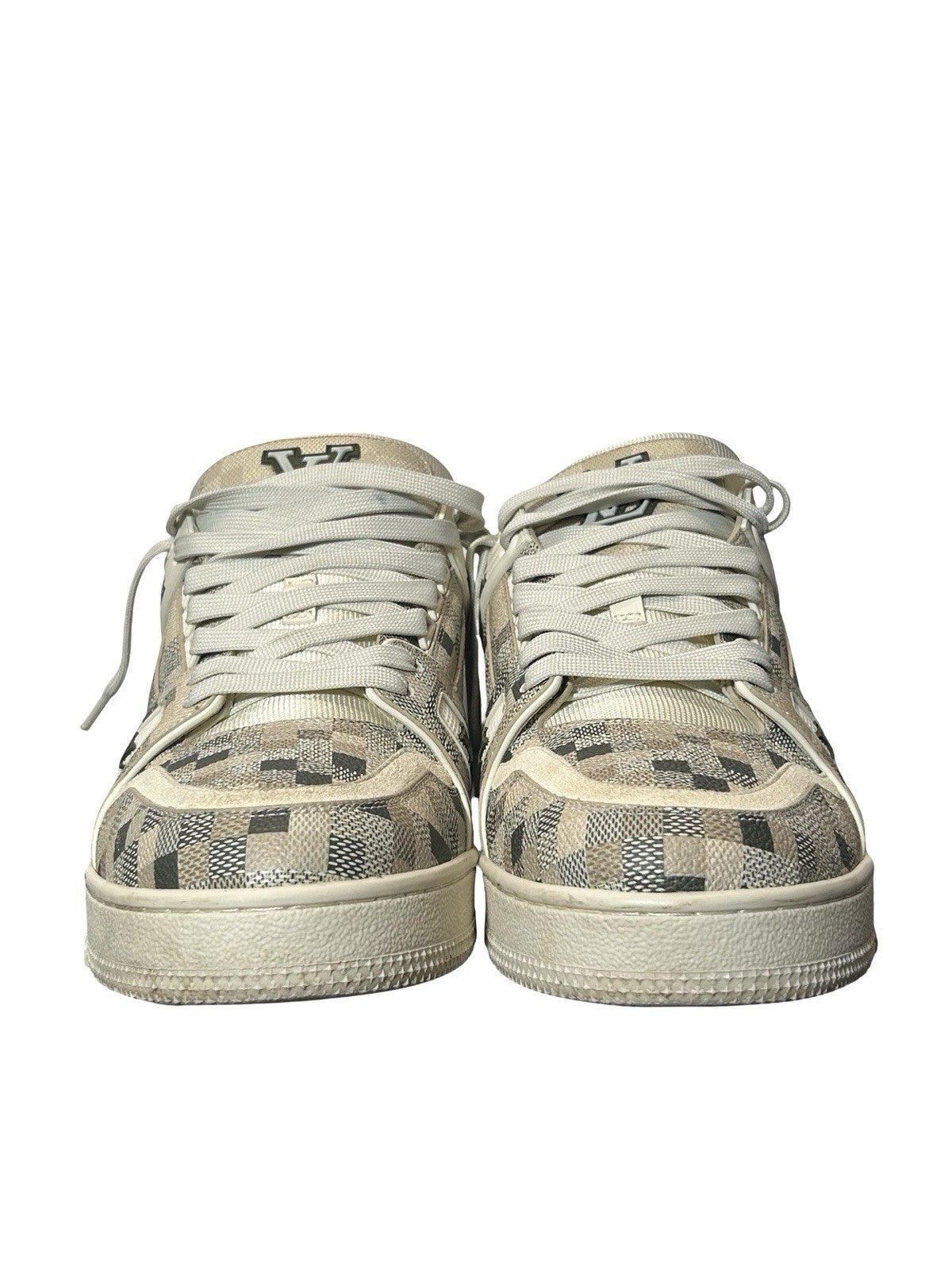 Louis Vuitton LV Trainer Beige camouflage-style Damoflage pattern Size 9 LV/10US