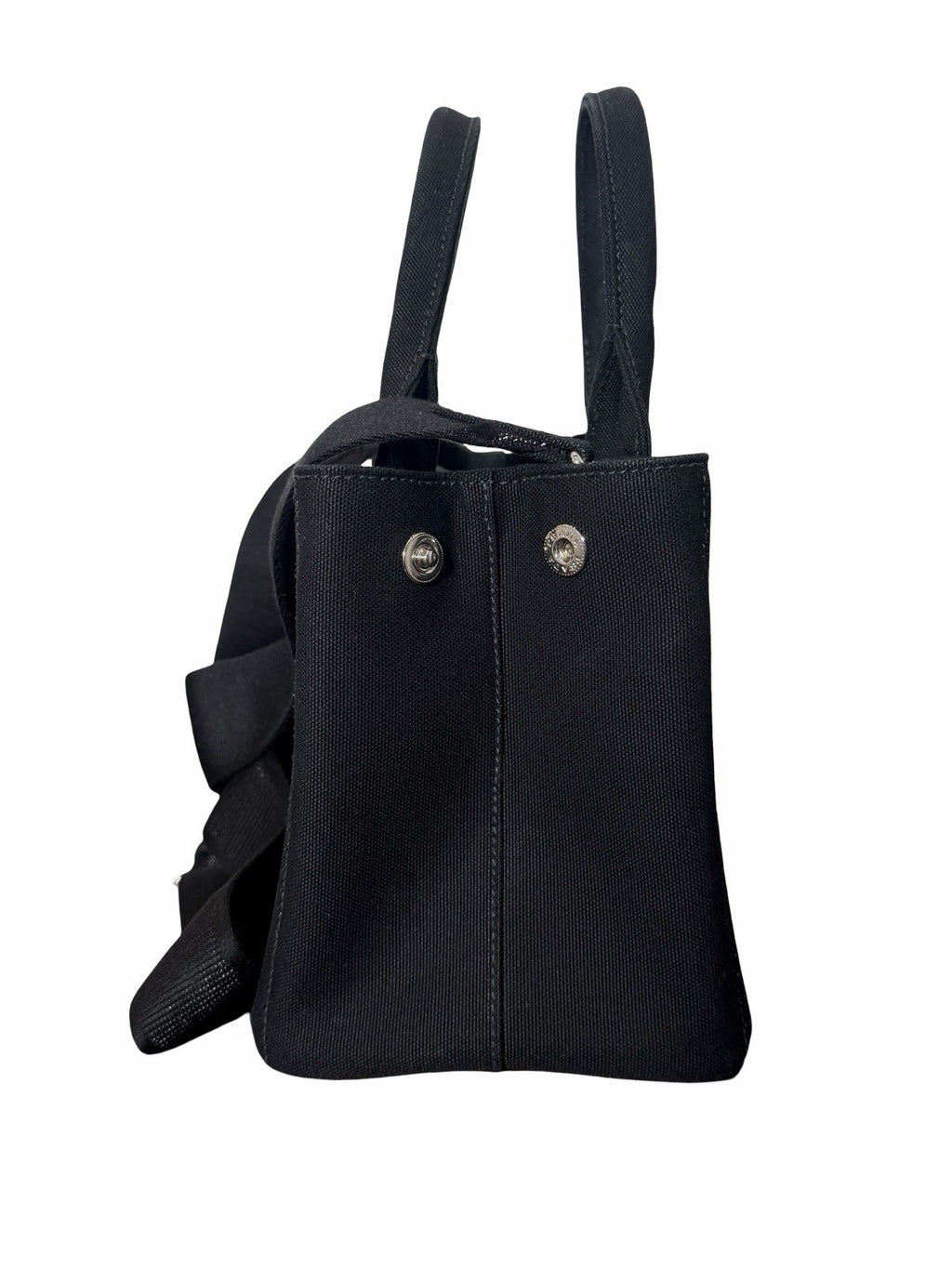 Prada Embossed Logo Canapa Tote Bag