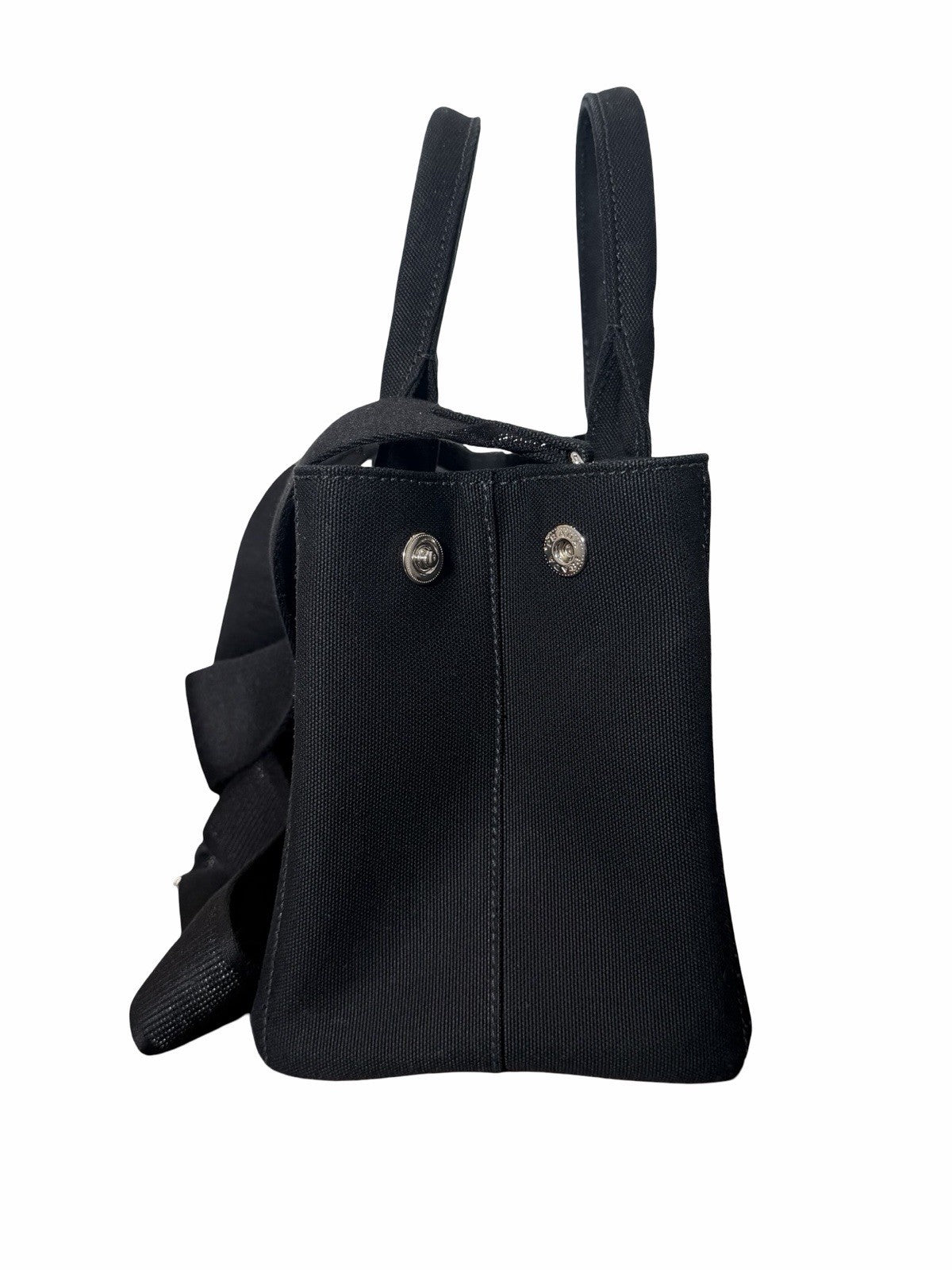 Prada Embossed Logo Canapa Tote Bag
