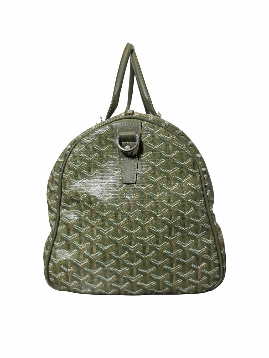 Goyard Goyardine Khaki Boston 50 Duffle Bag