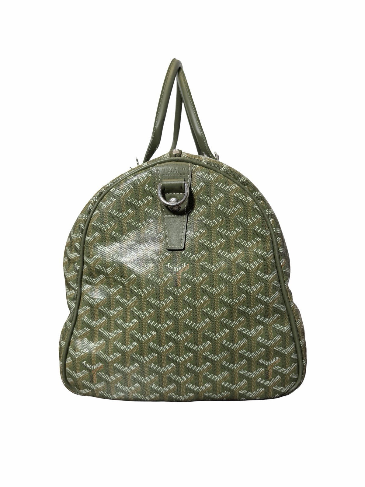 Goyard Goyardine Khaki Boston 50 Duffle Bag