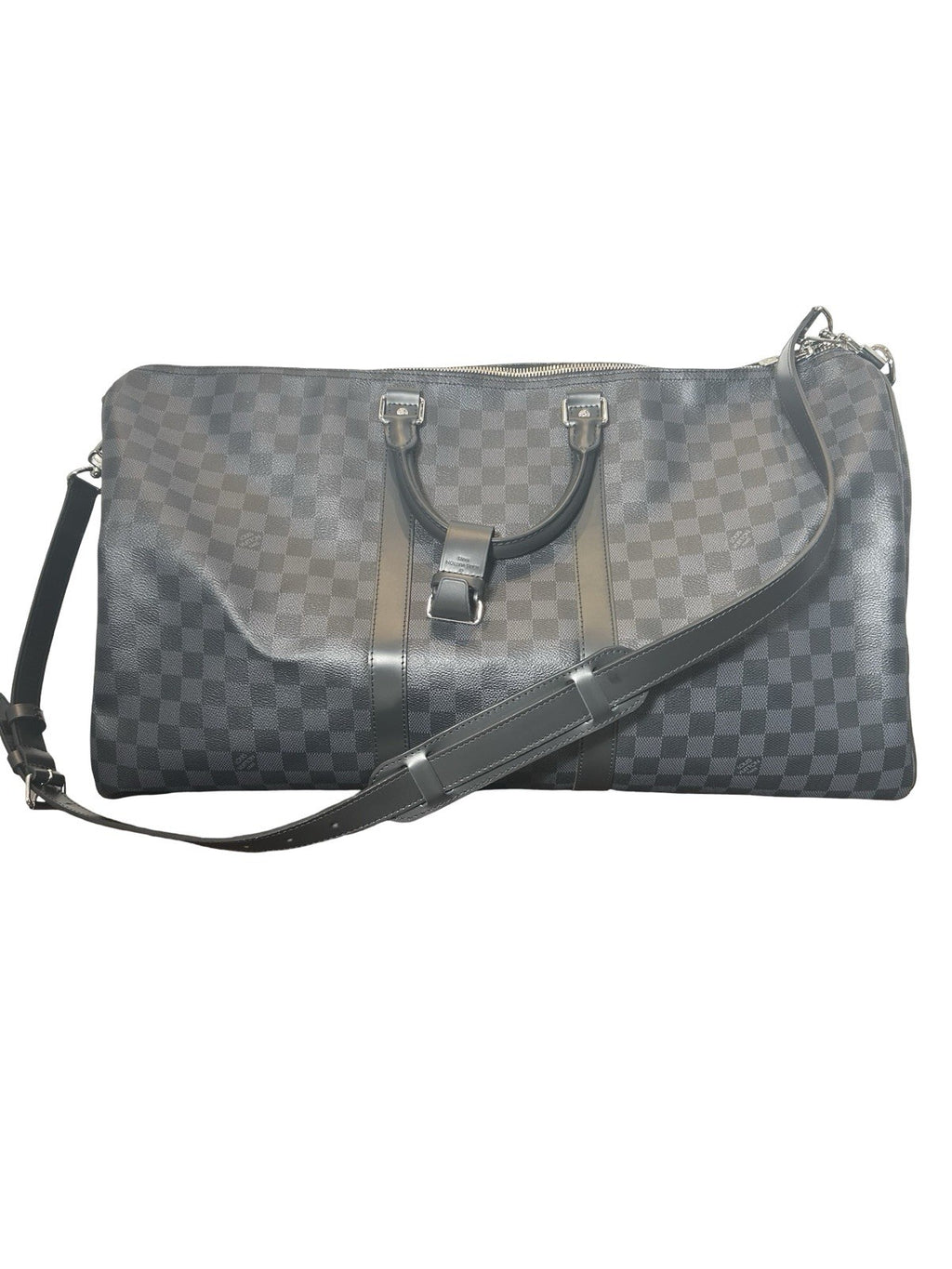 Louis Vuitton Keepall Bandouliere Bag Damier Graphite 55
