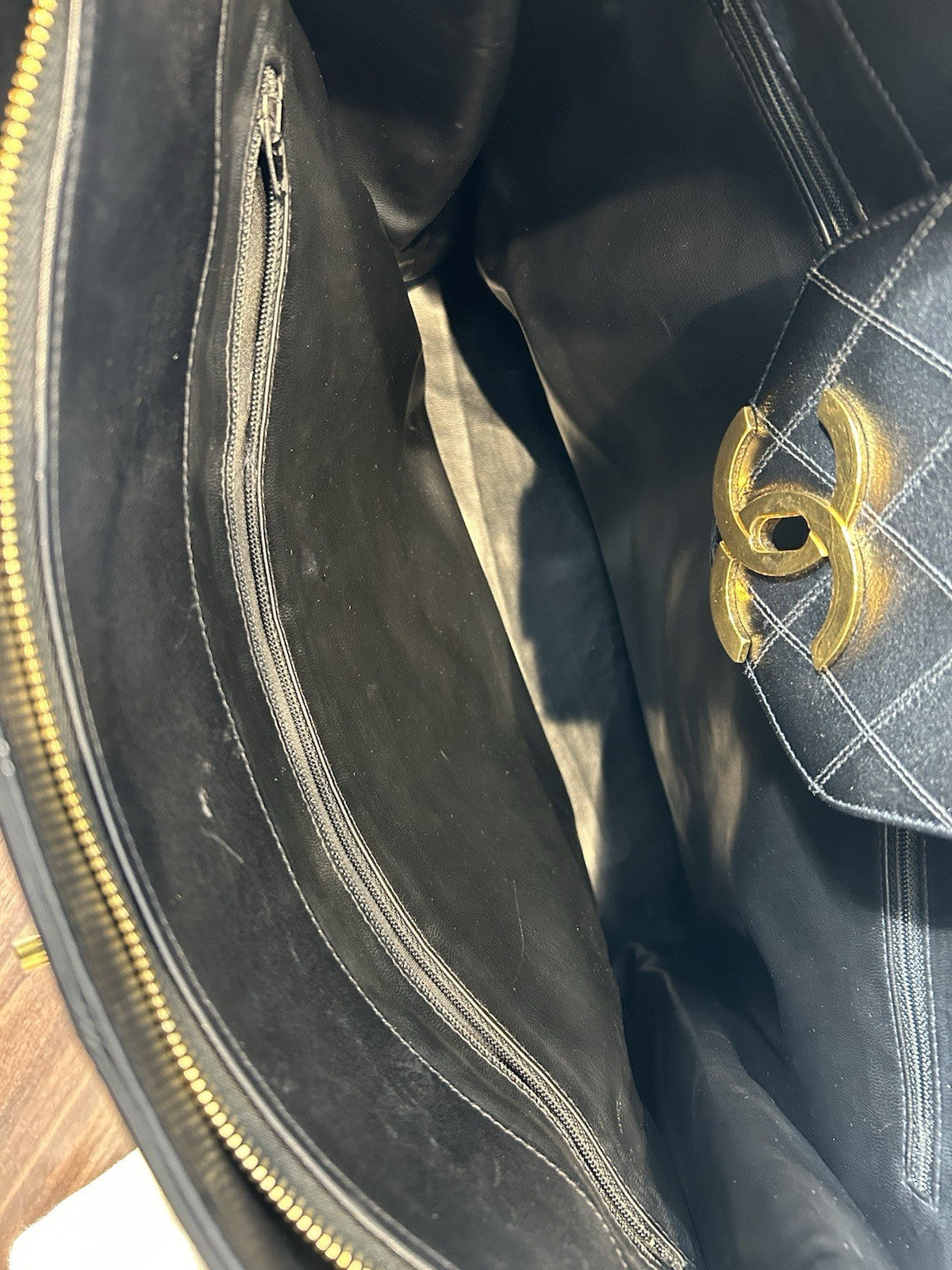 Chanel XL Supermodel Tote- Black Tote Handbag