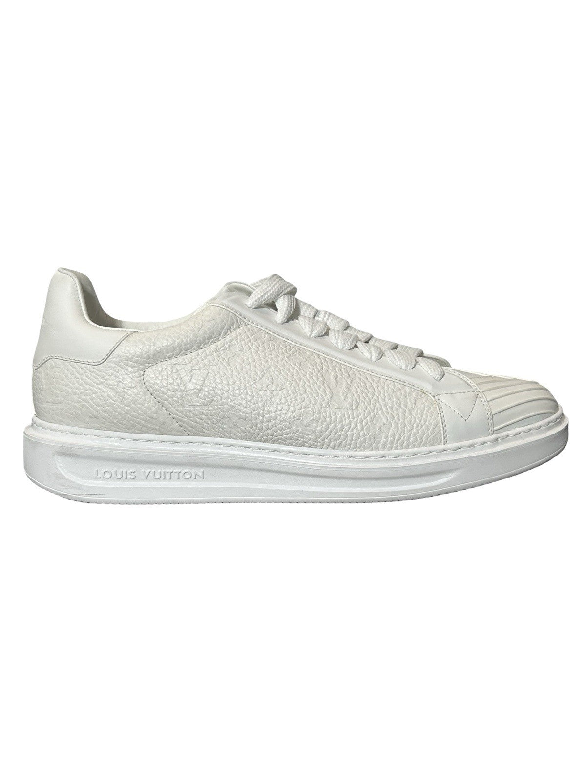 Louis Vuitton LV Monogram Sneakers Taurillon Leather  Size 10.5LV / 11.5 US