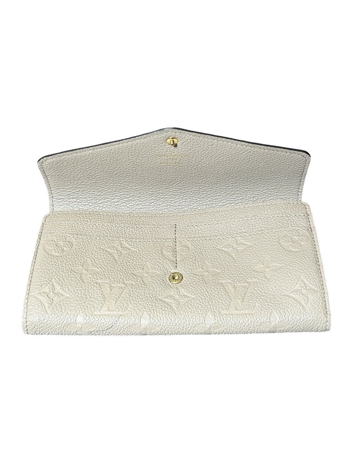 Louis Vuitton LV Monogram Empreinte Leather Sarah Wallet
