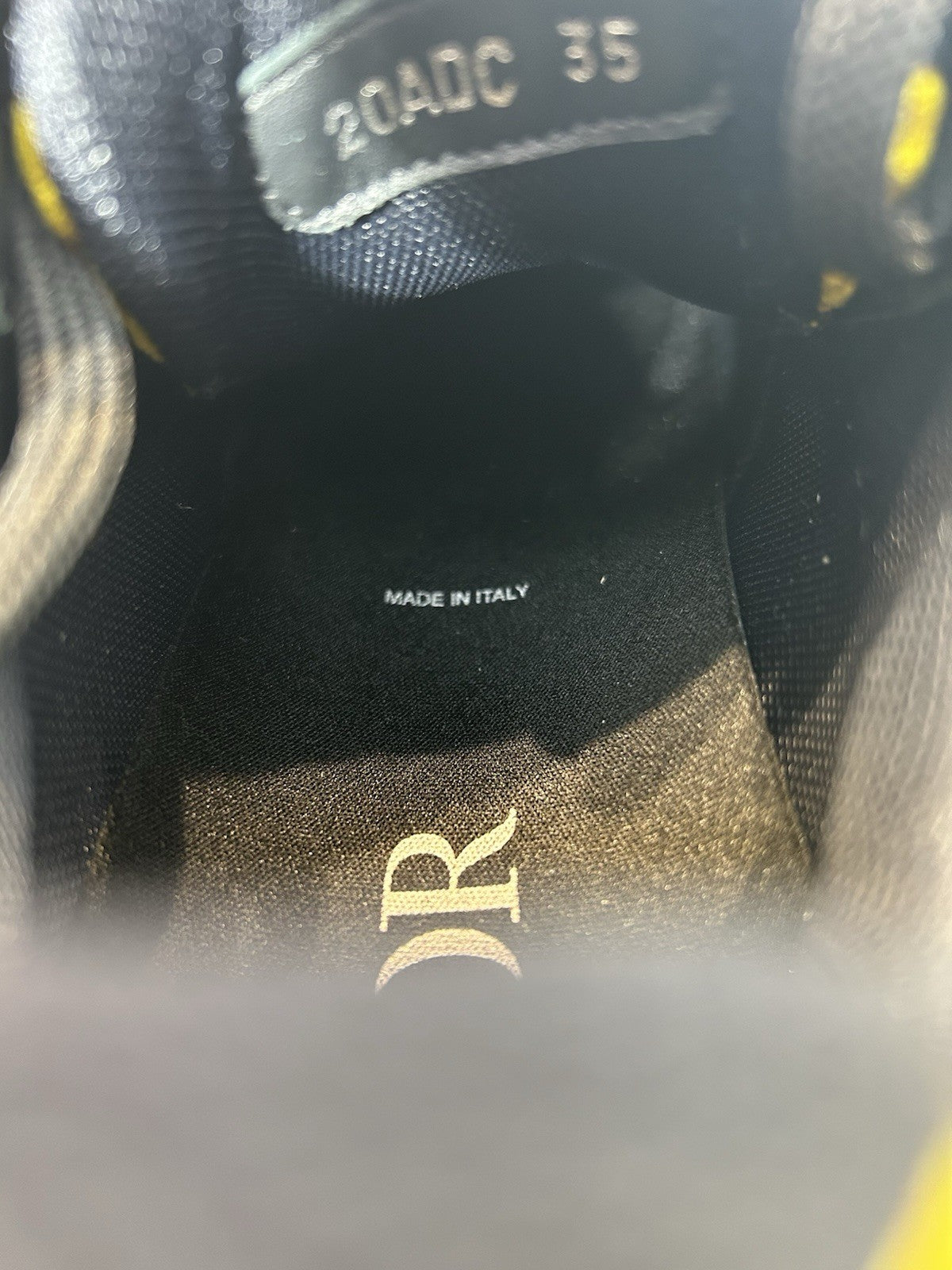 Dior Dior B22 Trainer Blue Yellow Size 35 EU