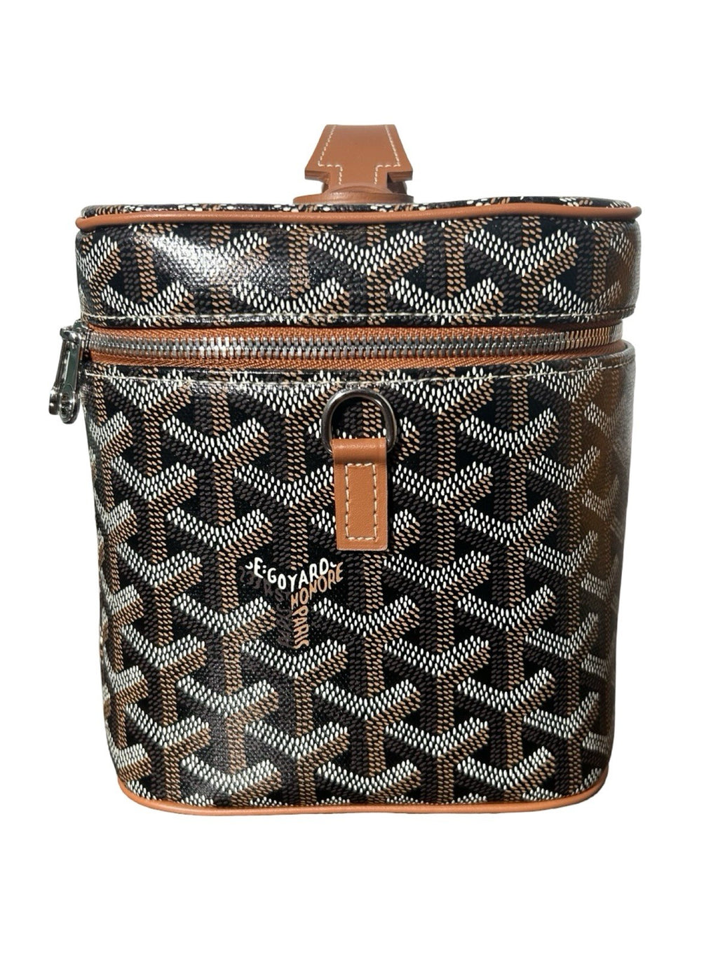 Goyardine Muse Mini Vanity Case Black Gold