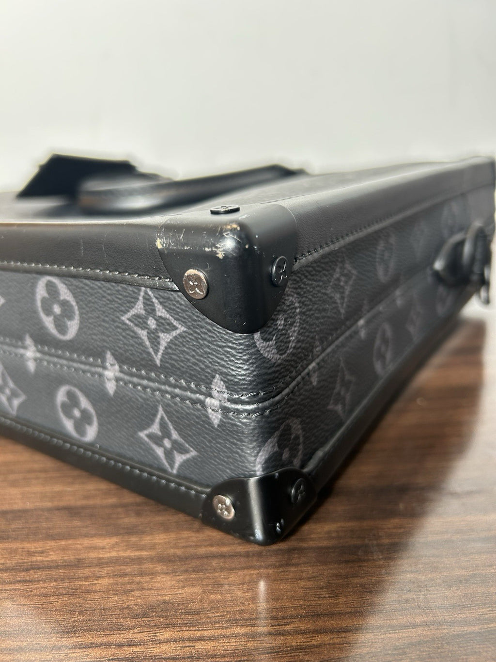 Louis Vuitton Soft Trunk Briefcase Monogram Eclipse Canvas