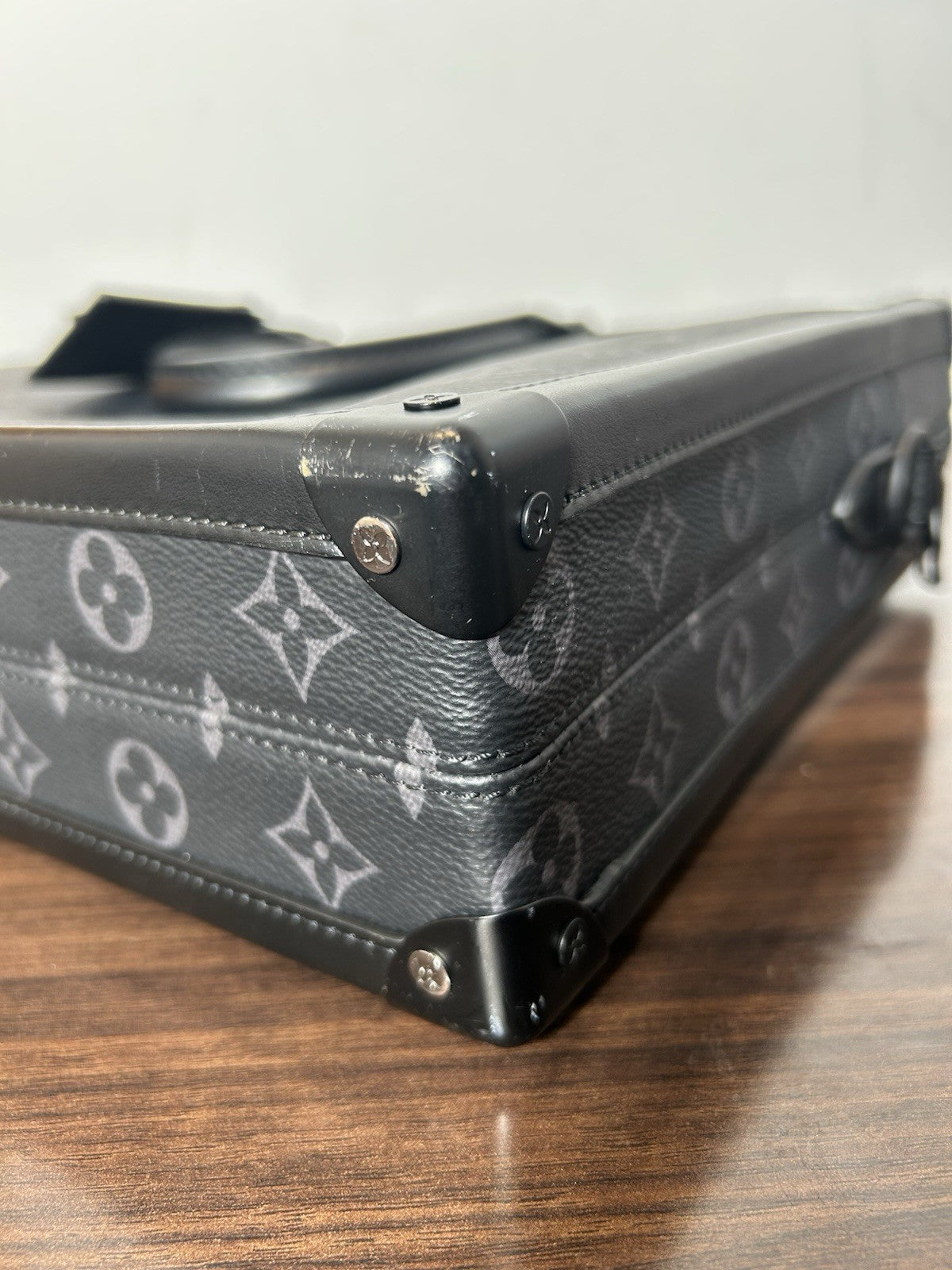 Louis Vuitton Soft Trunk Briefcase Monogram Eclipse Canvas