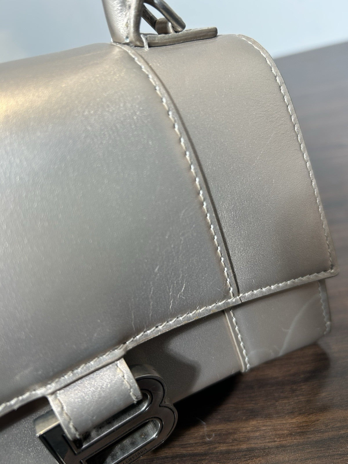 Balenciaga Hourglass Mini Top Handle Bag 