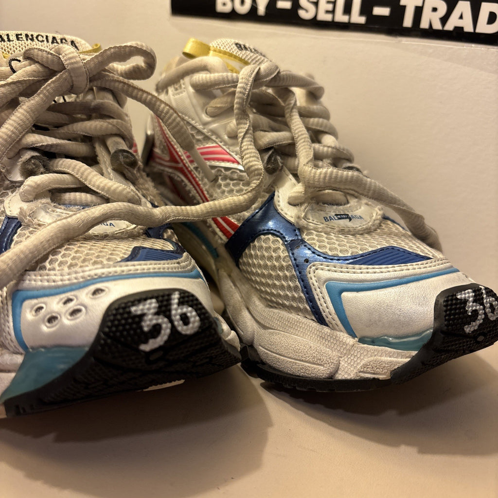 Size 10 - Balenciaga Runner Sneaker White Red Blue Pink