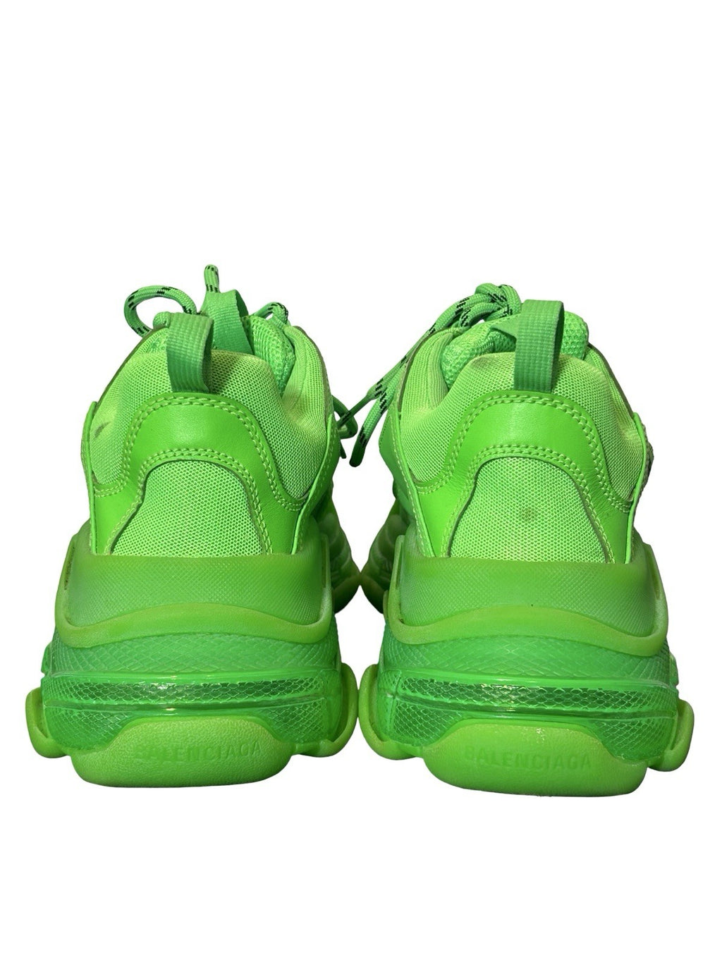 Balenciaga Triple S Clear Sole sneakers in Neon Green Size 10US