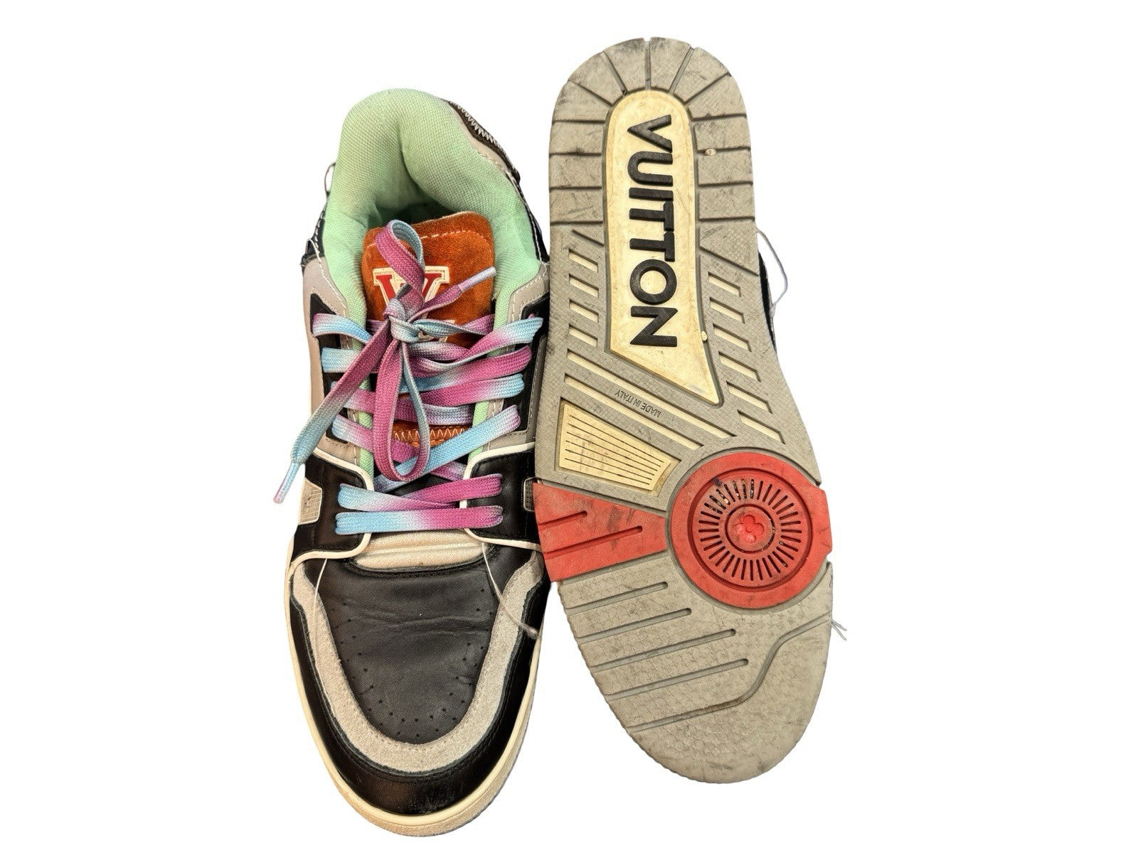 Louis Vuitton Trainers Low Top Sneakers Multicolor Size 8