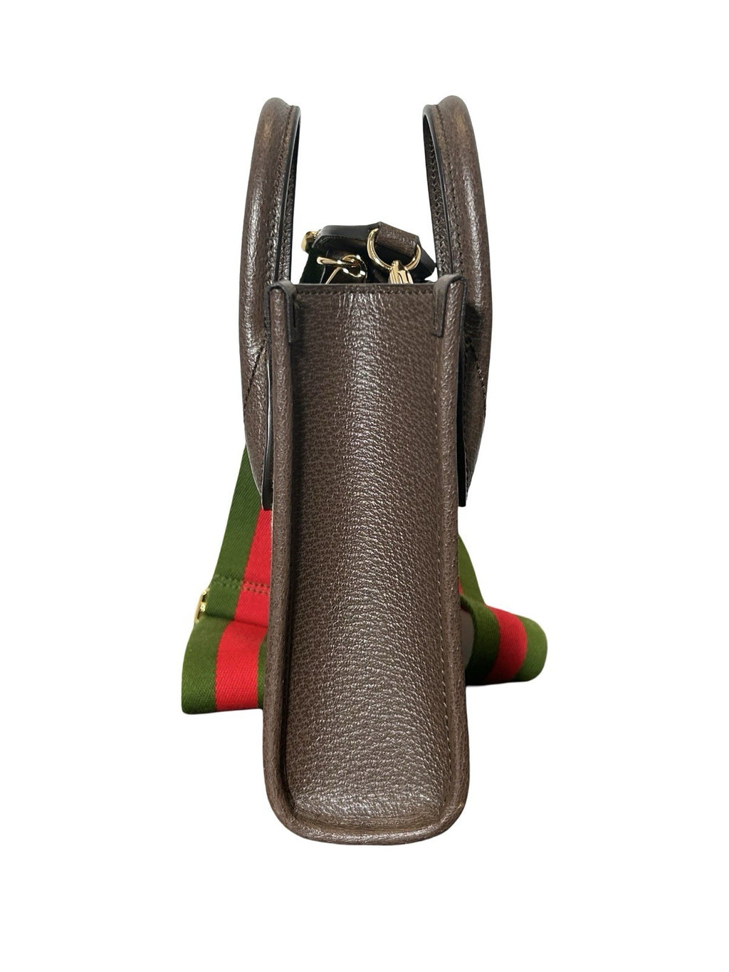 Gucci Monogram Jumbo GG Textured Dollar Calfskin Web Mini Vertical Tote