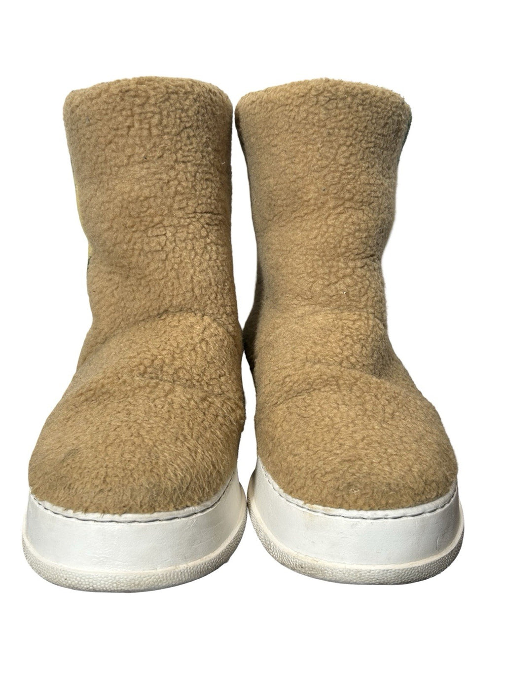 Gucci Web Accent Shearling Boots Size 11.5US
