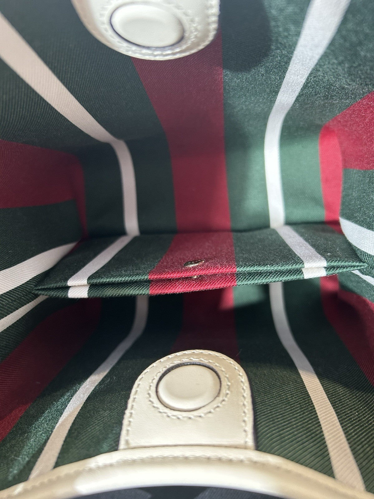 Gucci GG Emblem Small Bucket Bag In White