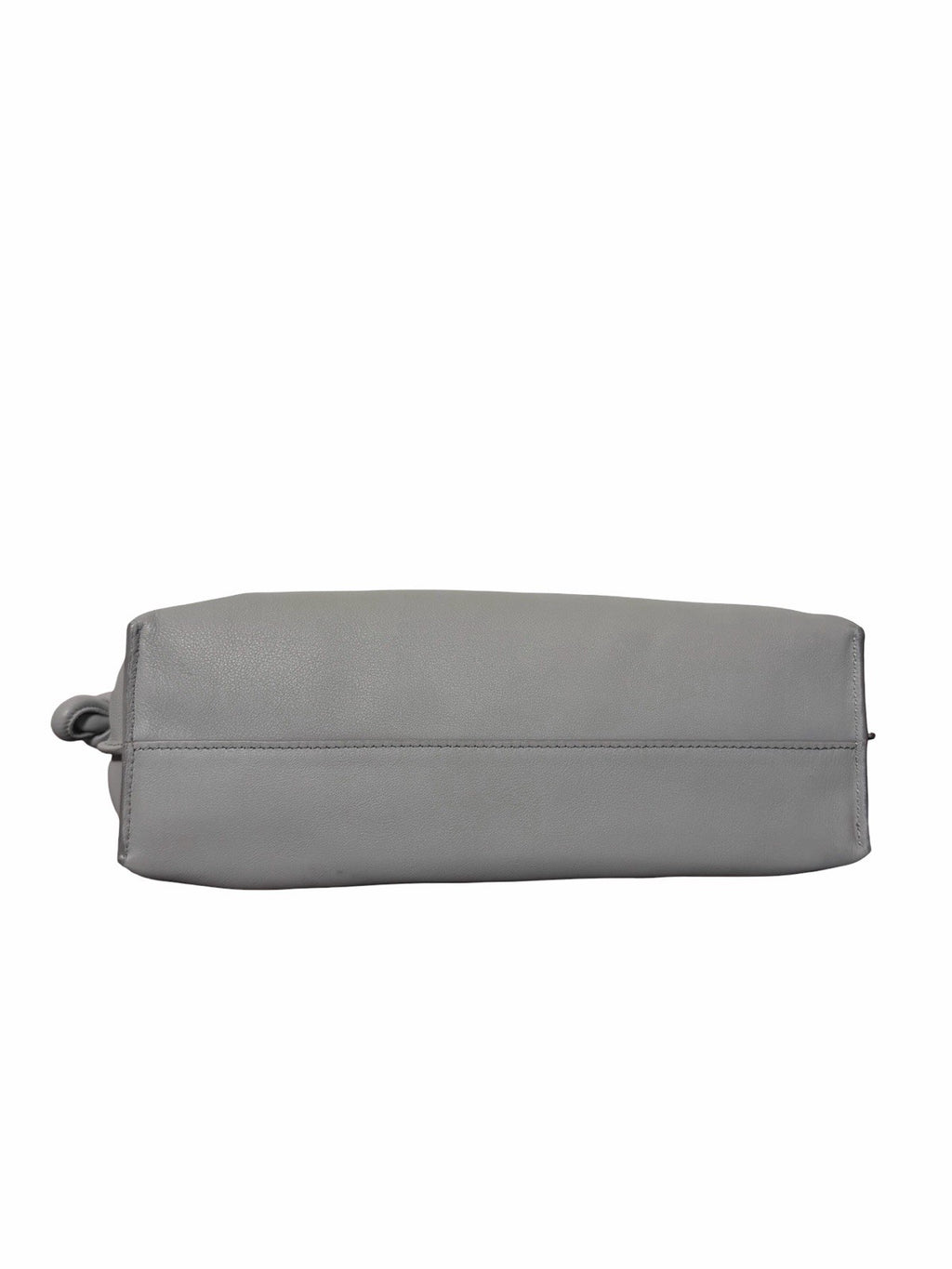 Loewe Leather Flamenco Knot Grey Shoulder Bag