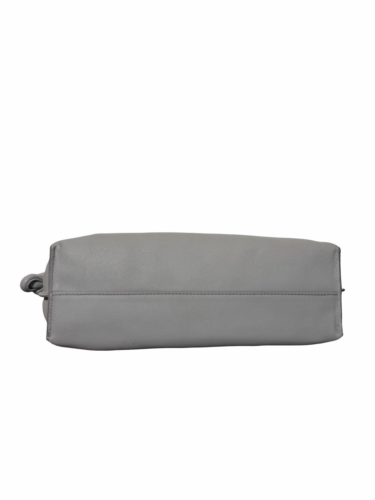 Loewe Leather Flamenco Knot Grey Shoulder Bag