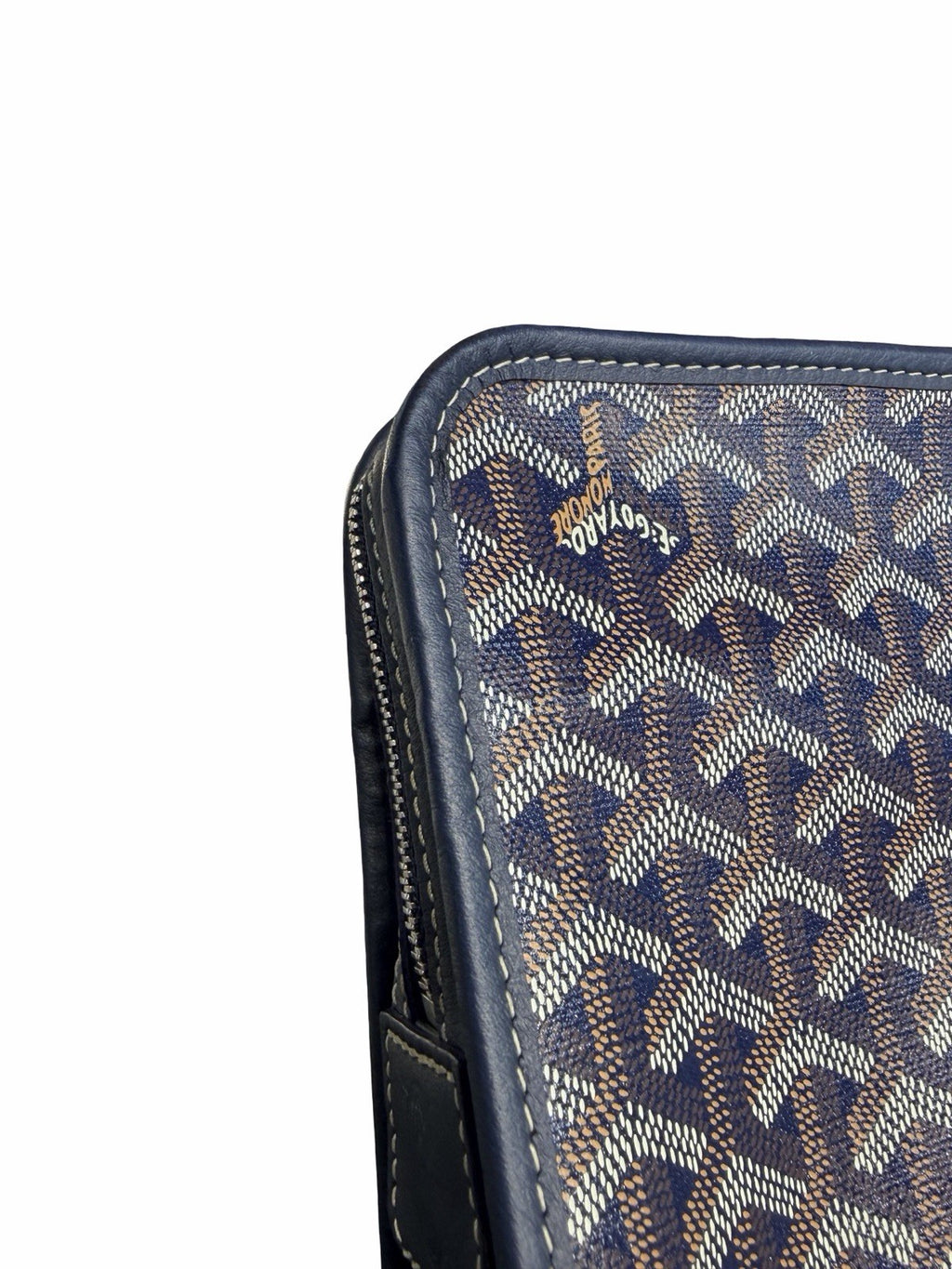 Goyard Goyardine Jouvance Blue Toiletry Pouch 