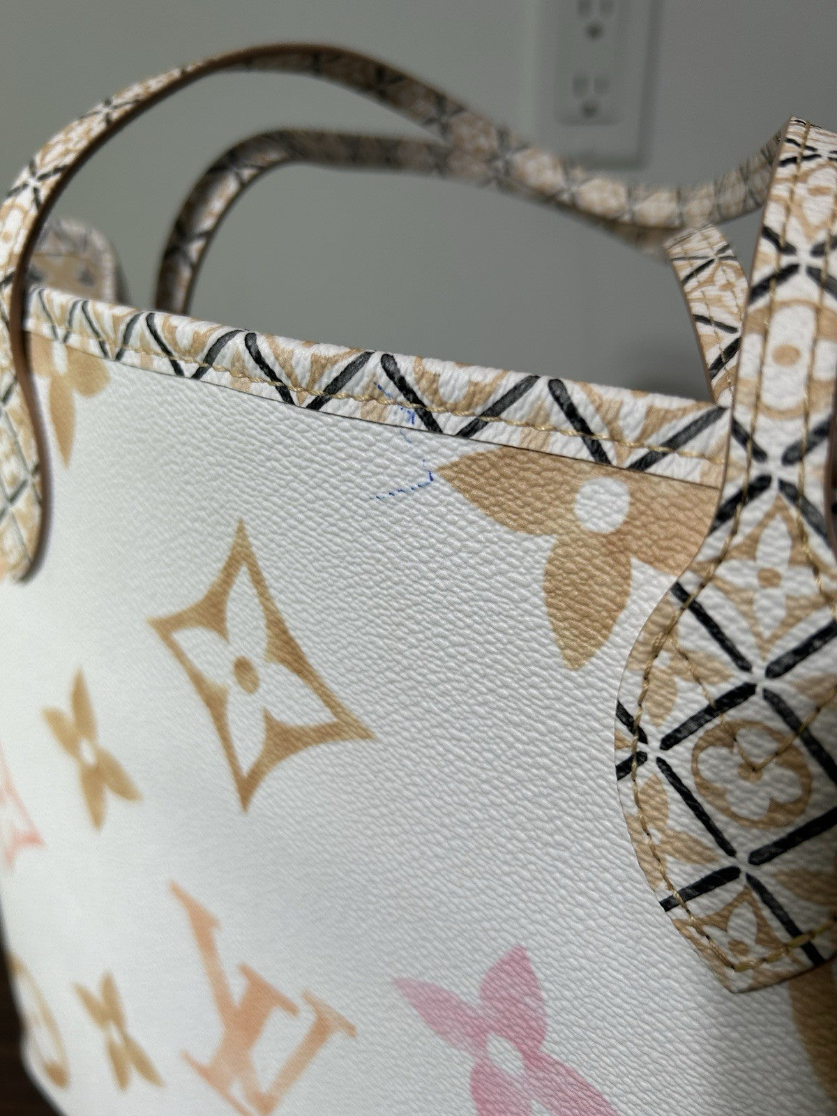 Louis Vuitton Neverfull NM Tote By The Pool Monogram Watercolor Giant MM