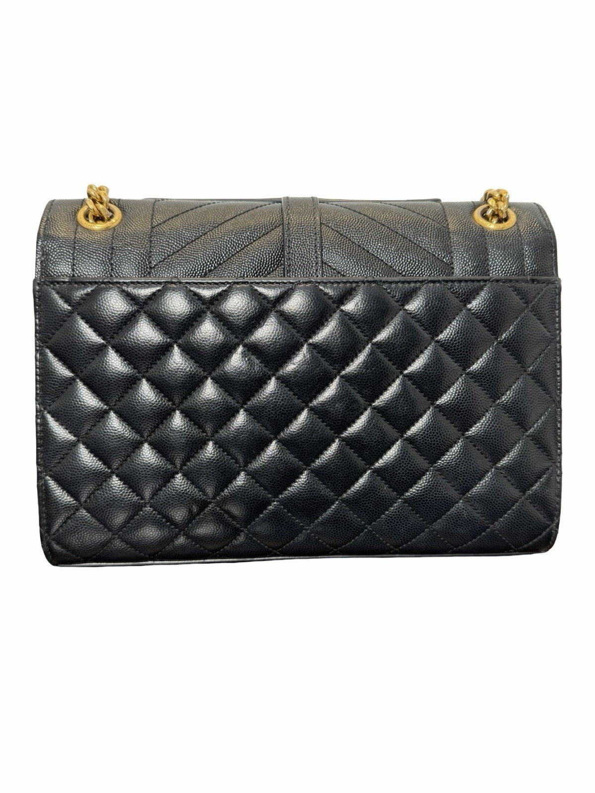 Saint Laurent YSL Envelope Black Shoulder Bag 