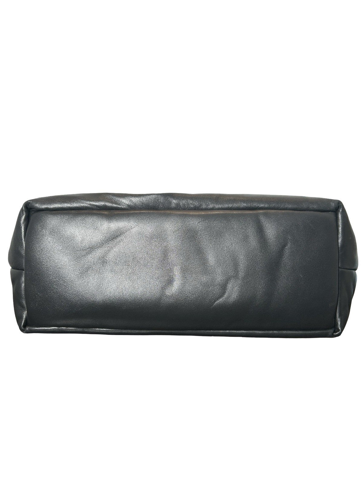 Saint Laurent YSL logo-debossed leather Puffer Tote Bag