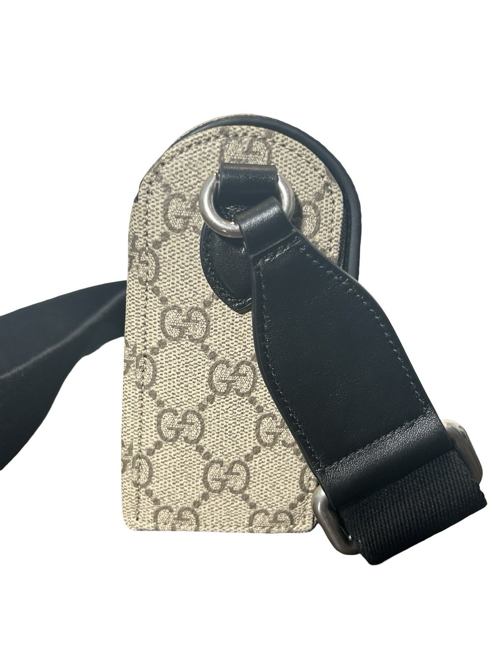 Gucci Horsebit 1995 Mini Shoulder Bag Beige/Dark Brown GG Supreme