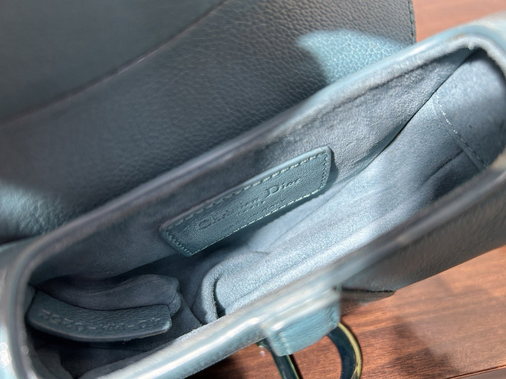 Christian Dior Leather Saddle Micro
