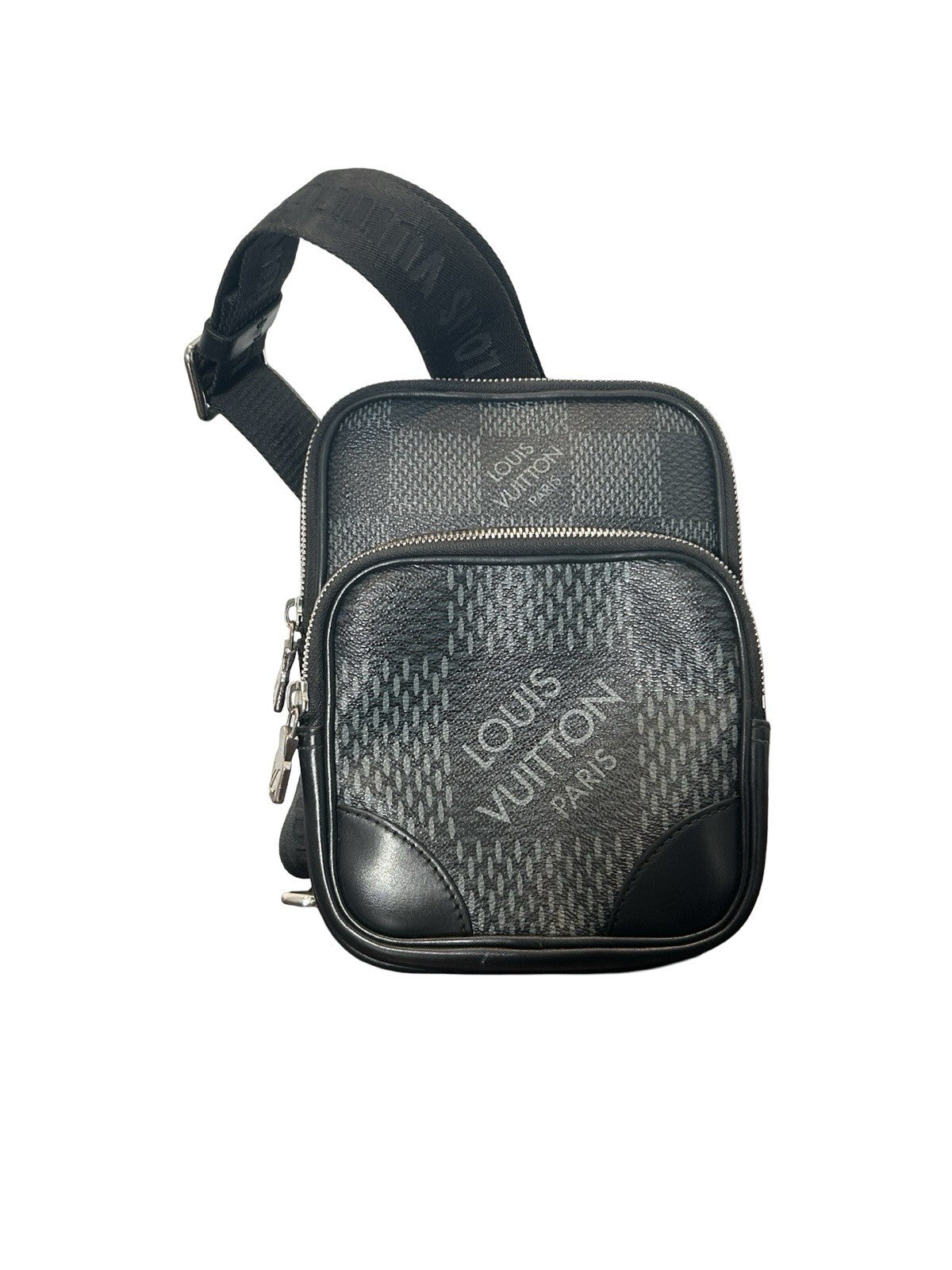 Louis Vuitton Amazone Sling Bag Limited Edition Damier Graphite 3D