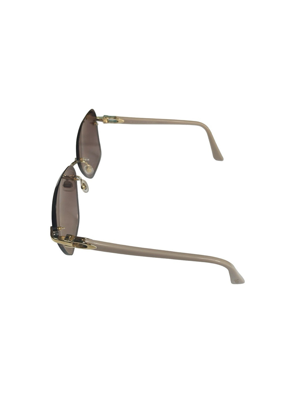 Cartier C Decor Purple Gradient Acetate Gold Tone Hardware Sunglasses Size-140