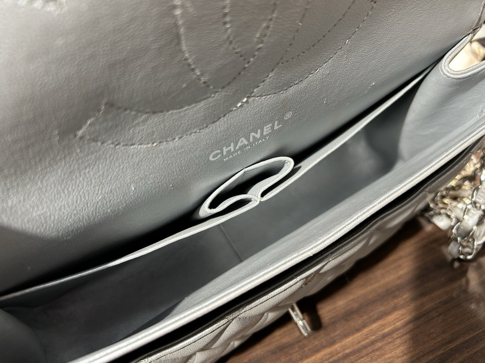 Chanel Classic Iridescent Jumbo Double Flap Bag