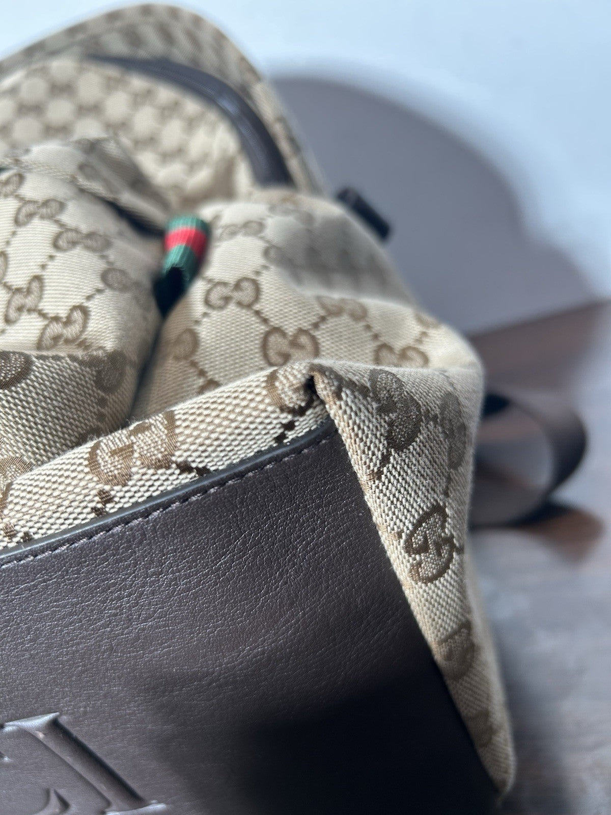 Gucci GG Canvas Medium Ophidia Backpack