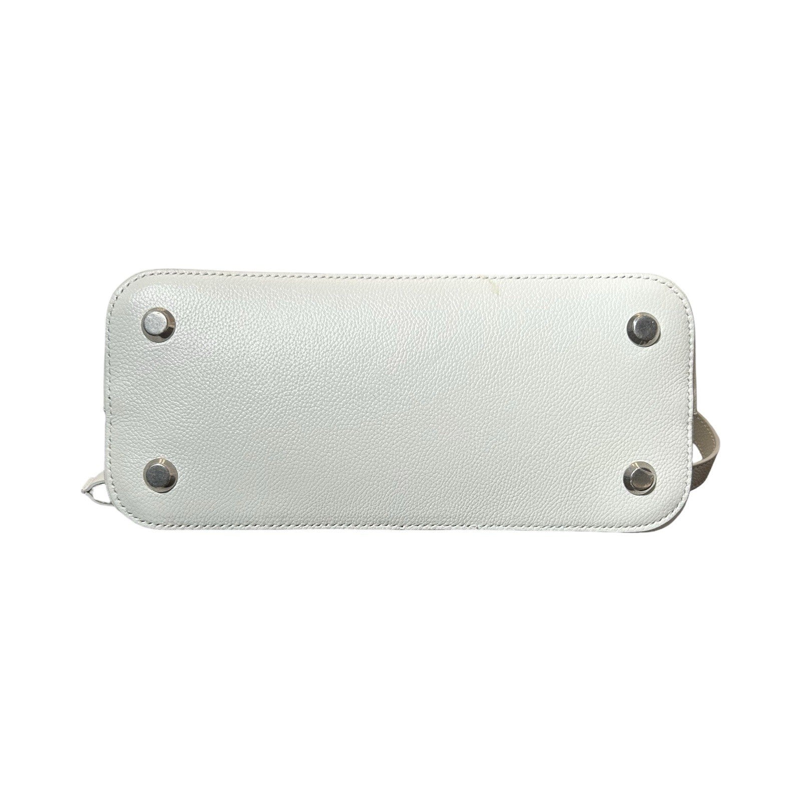 BALENCIAGA Signature Grained Calfskin Logo S Ville Top Handle Bag