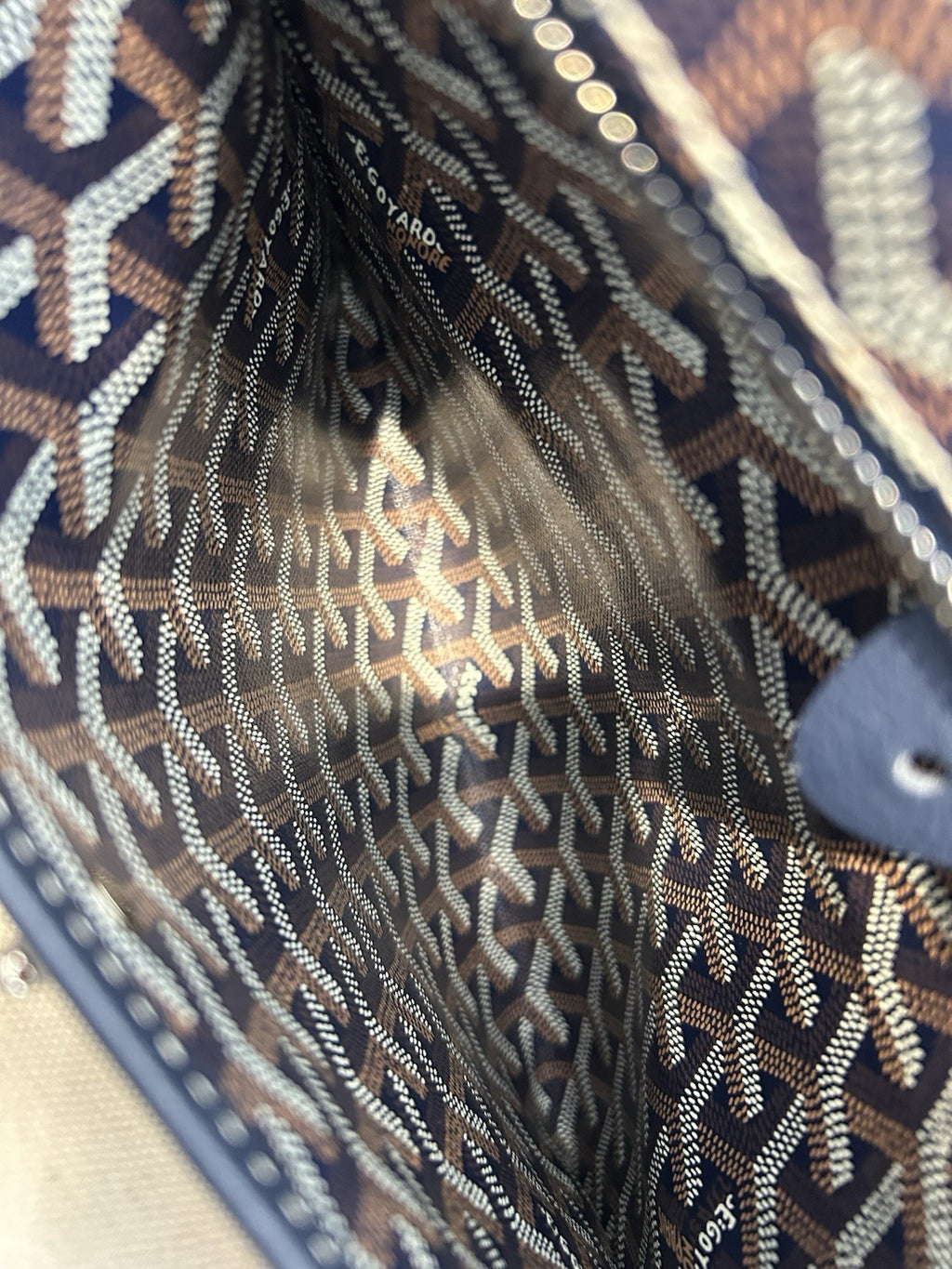 Goyard Goyardine Saint Louis PM Tote Bag Blue