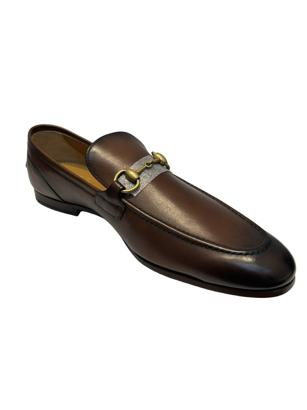 Gucci Horsebit Accent Leather Loafers Size- 8.5