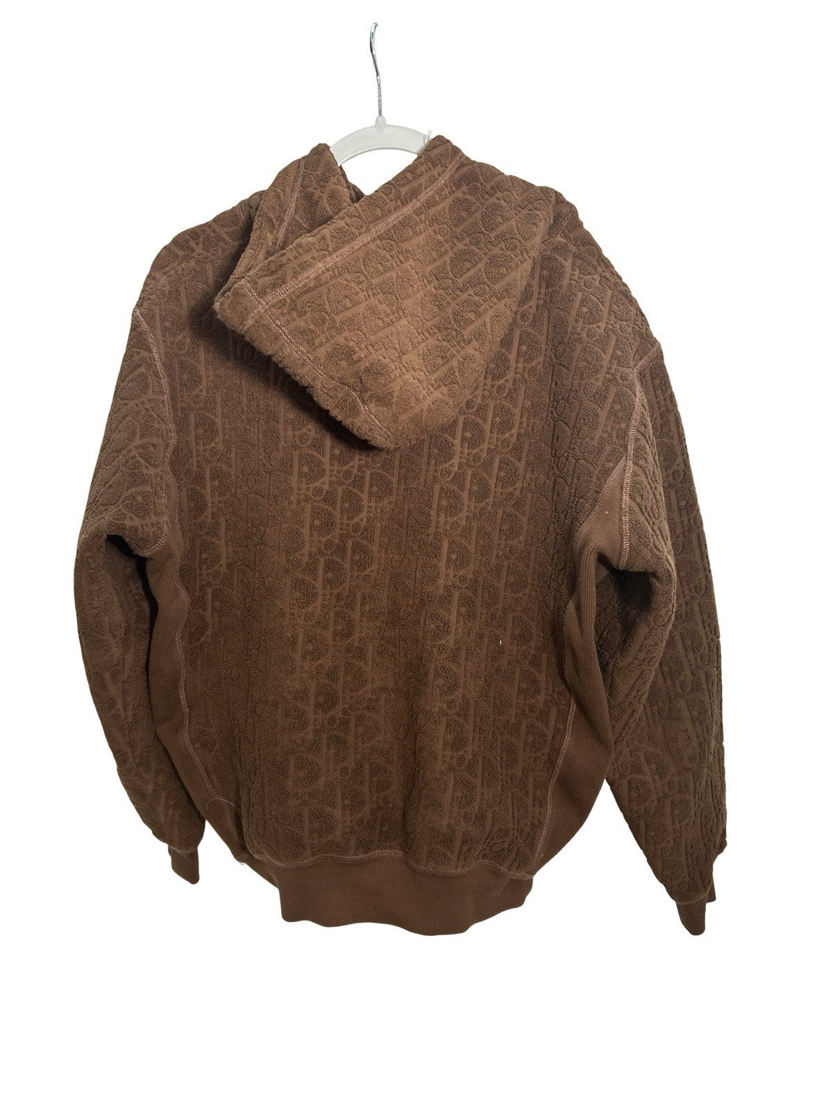 Christian Dior Men’s Oblique Relaxed-Fit Hooded Jacquard Sweatshirt Medium