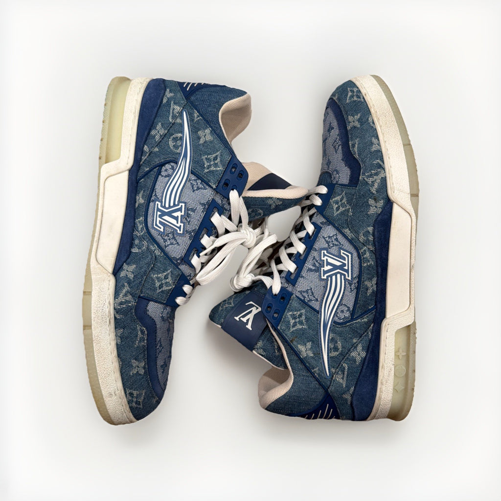 Louis Vuitton LV Trainer Monogram Denim Size  13 LV US 14