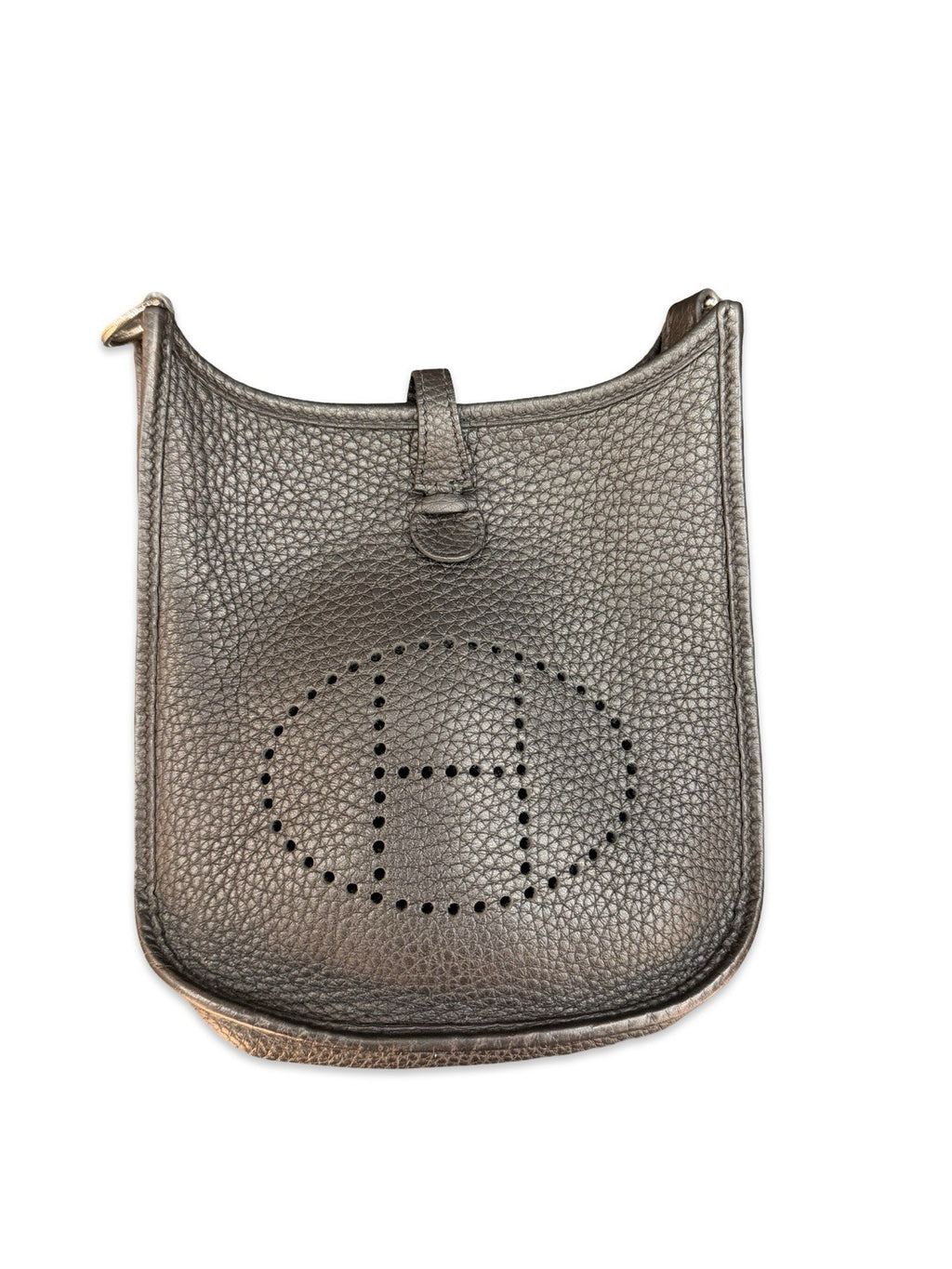 Hermes Evelyne TPM Leather Crossbody Bag Black