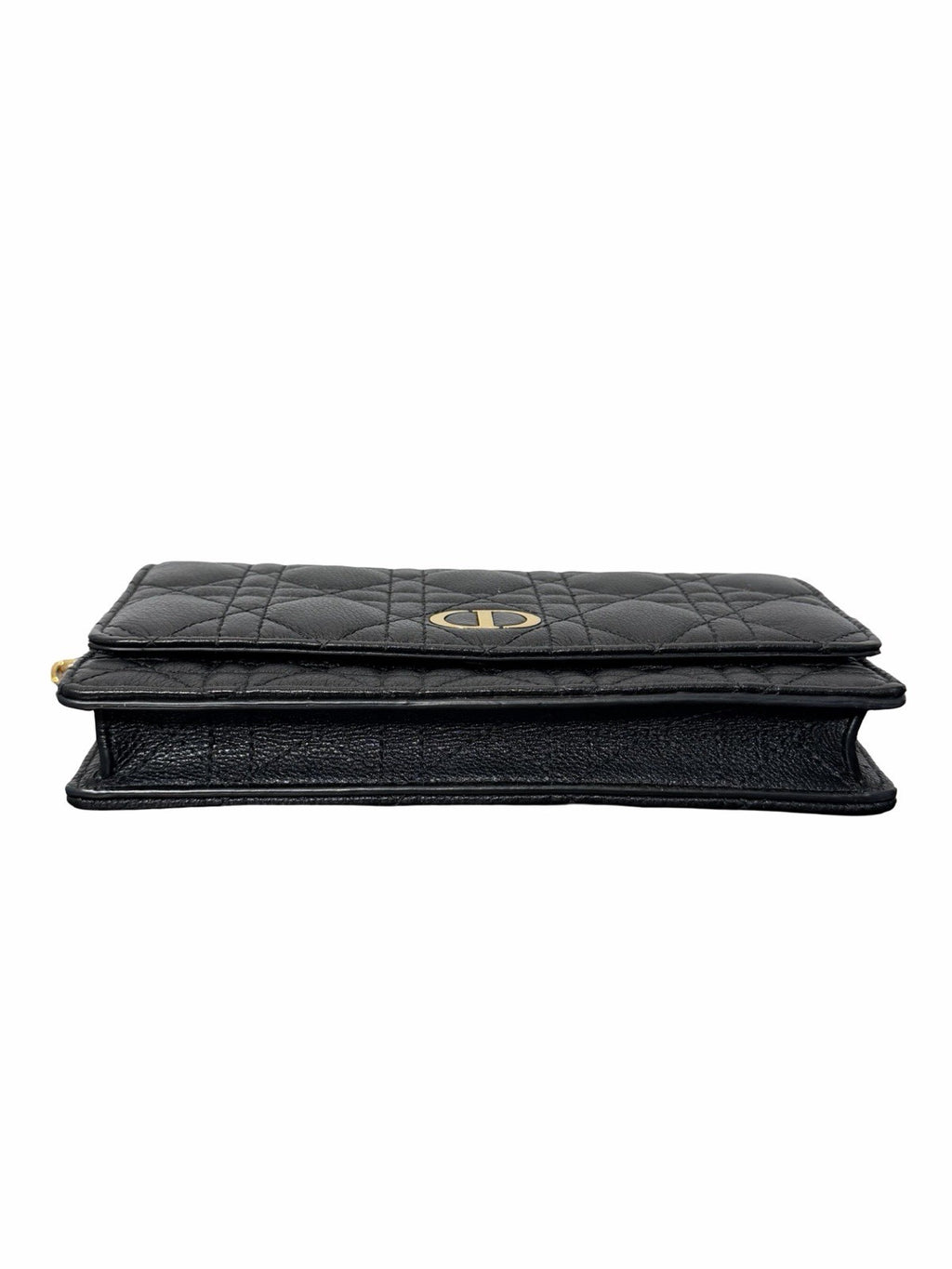 Dior Caro  Black Pouch with Chain 