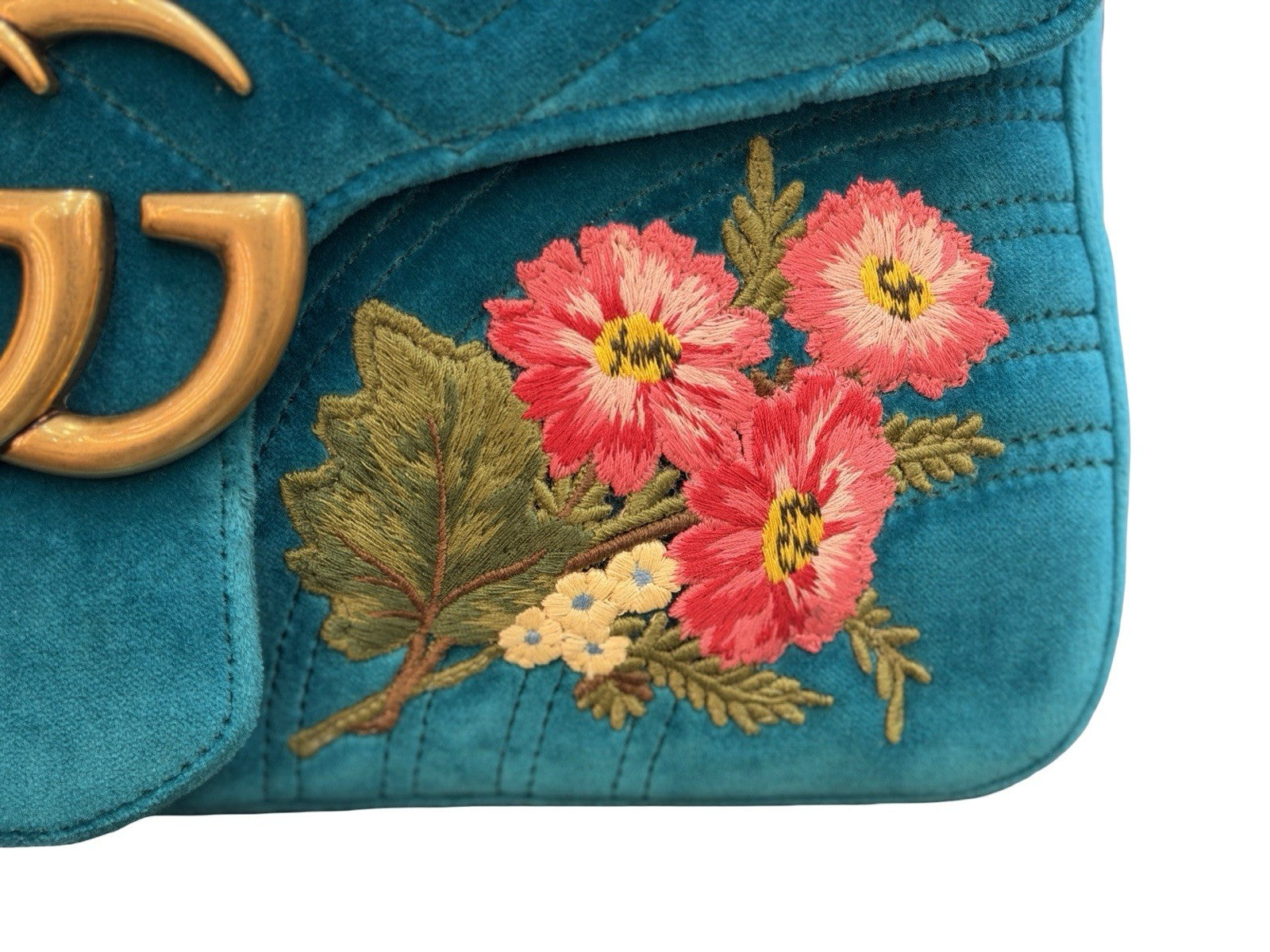 Gucci GG Marmont Medium Velvet Shoulder Bag XXV 110th Anniversary