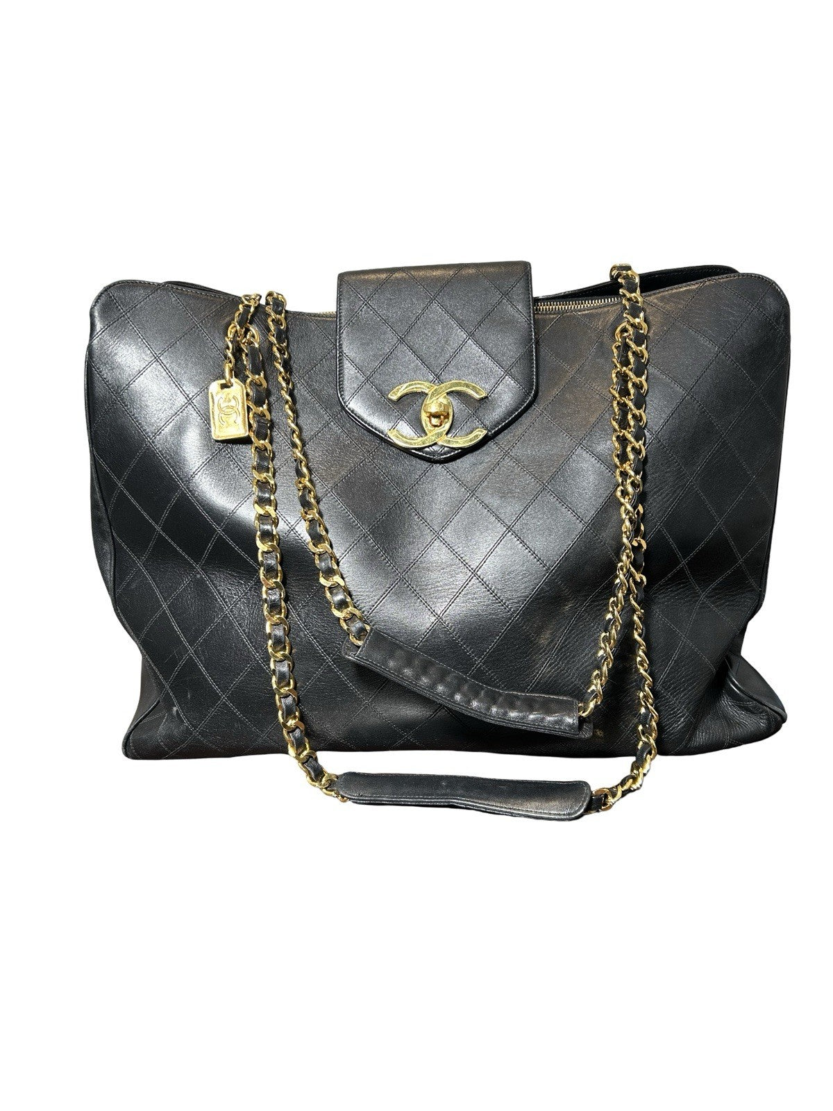 Chanel XL Supermodel Tote- Black Tote Handbag