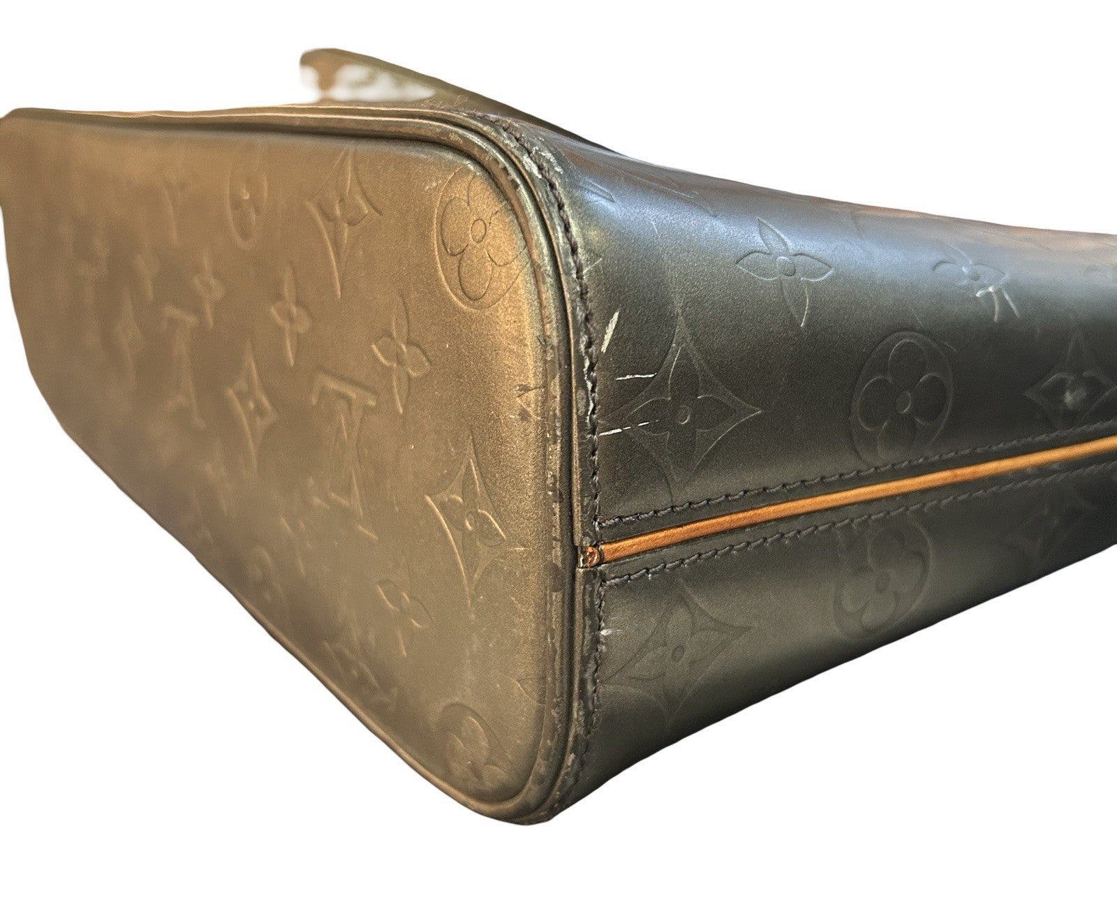 LOUIS VUITTON Wilwood M55102 Monogram Mat Tote Bag Noir