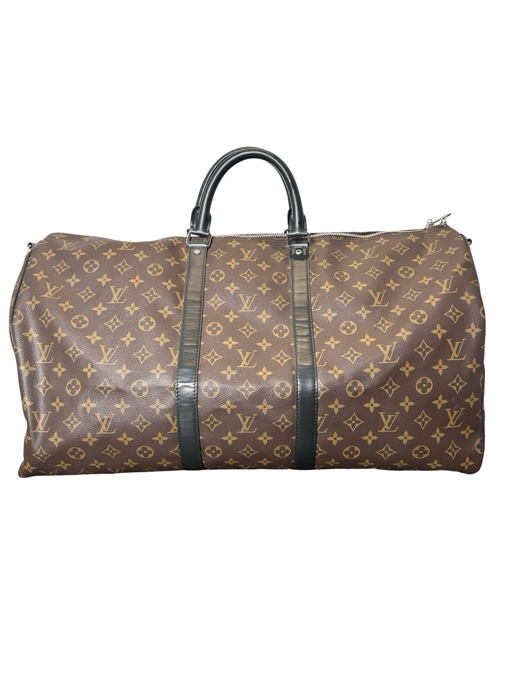 Louis Vuitton Monogram Macassar Keepall Bandoulière travel bag