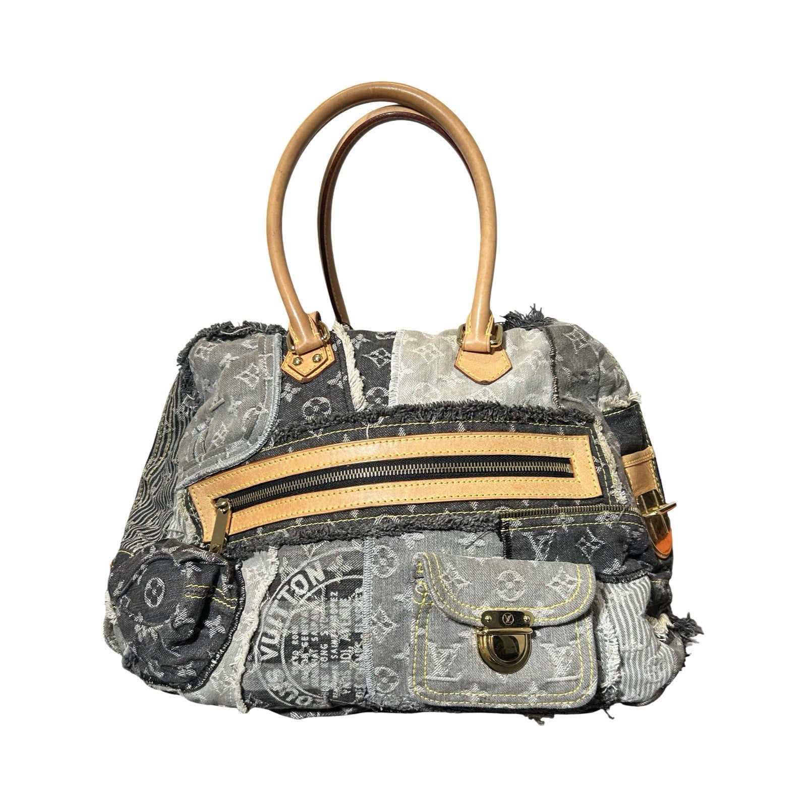 Louis Vuitton LV Monogram Patchwork Bowly Denim