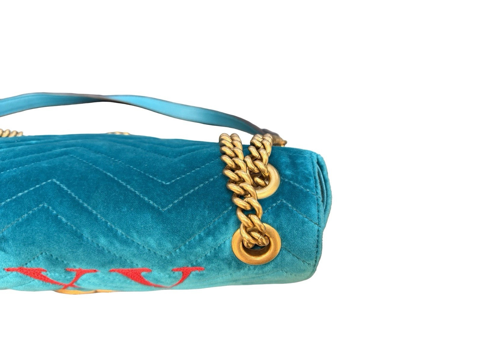 Gucci GG Marmont Medium Velvet Shoulder Bag XXV 110th Anniversary