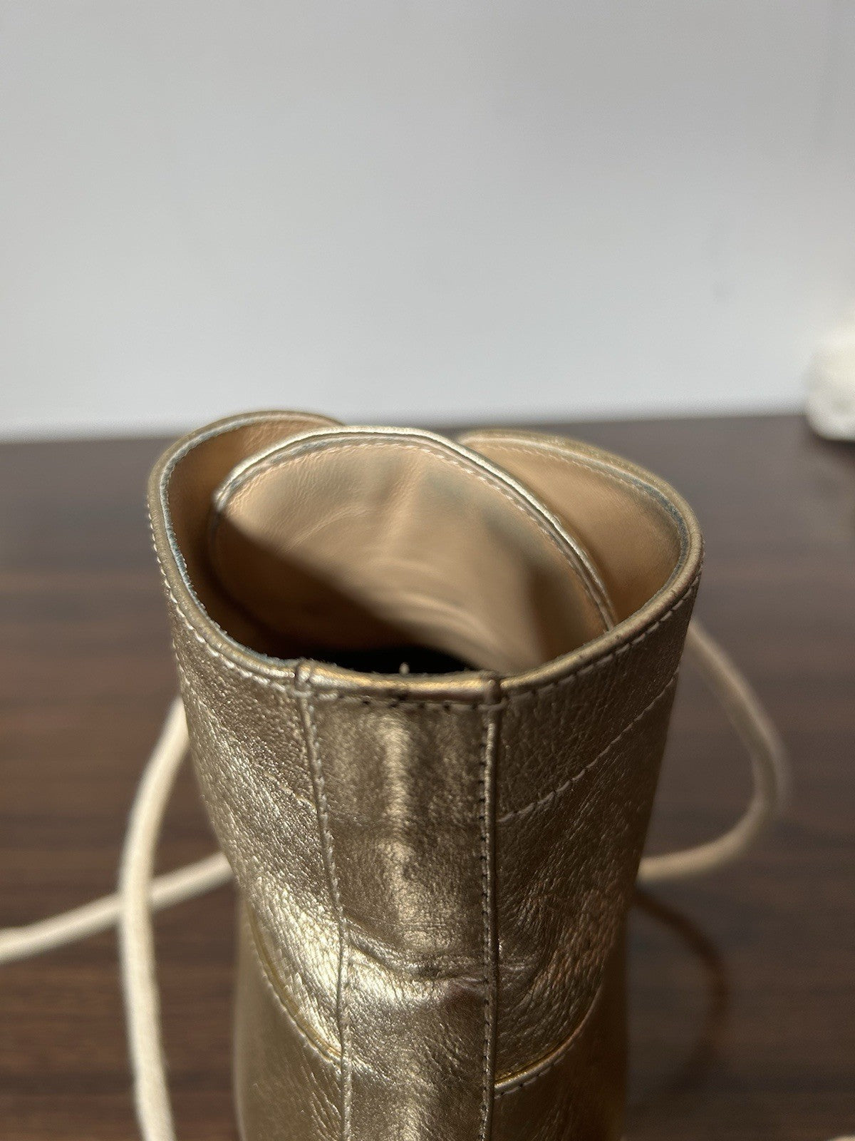 Chanel Interlocking CC Logo Leather Combat Boots Women