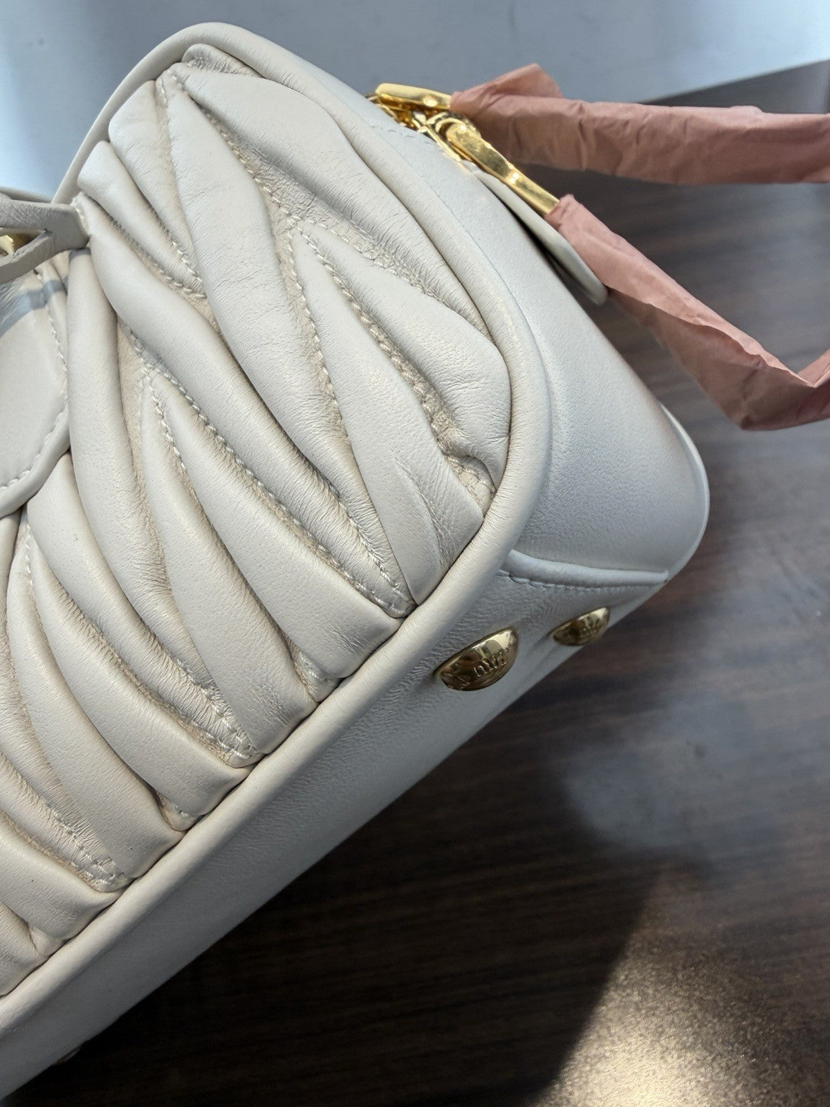 Miu Miu Arcadia Regular Matelasse Nappa Leather Bag